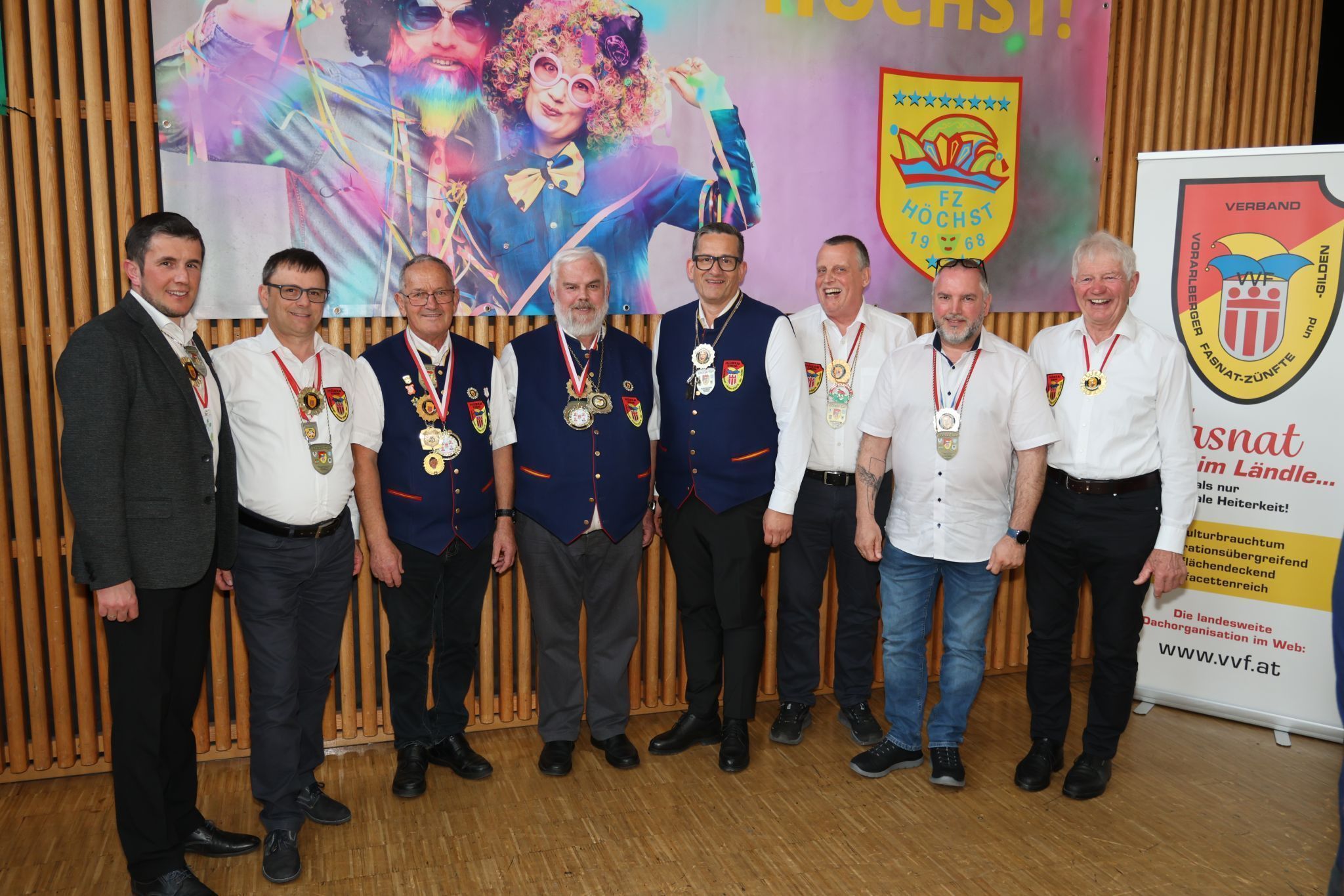 Vollständig anwesend waren die Fasnaträte als Organ des VVF beim Verbandstag in Höchst.