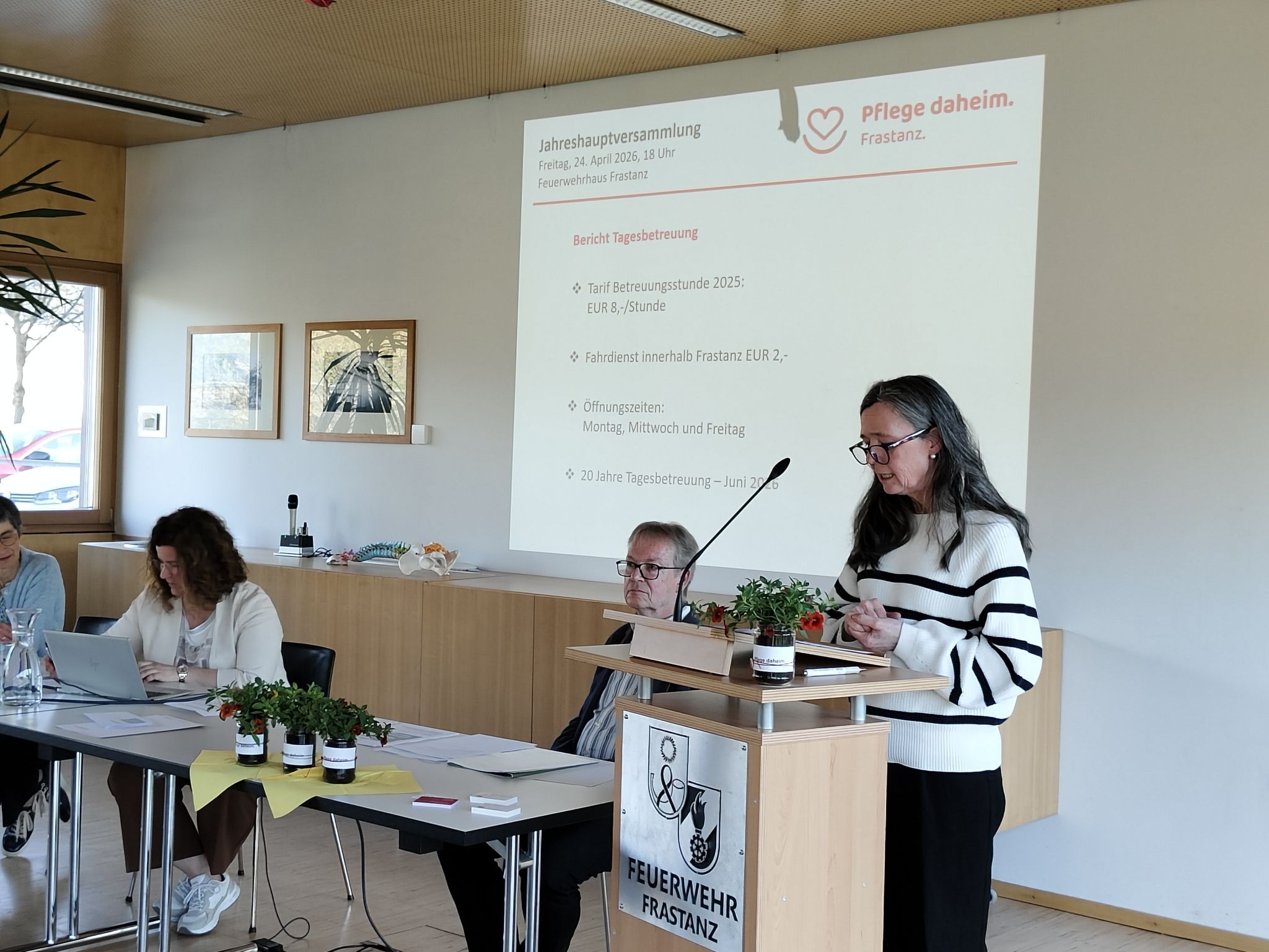 Die stellvertretende Einsatzleiterin vom MOHI Katharina Pichler informierte über 2025.
