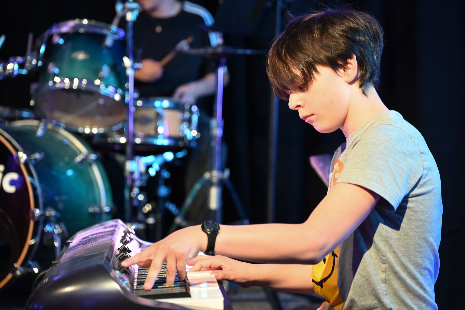 Im Carinisaal spielten die Jazz Kids auf und sorgten für Begeisterung bei den Zuhörern.