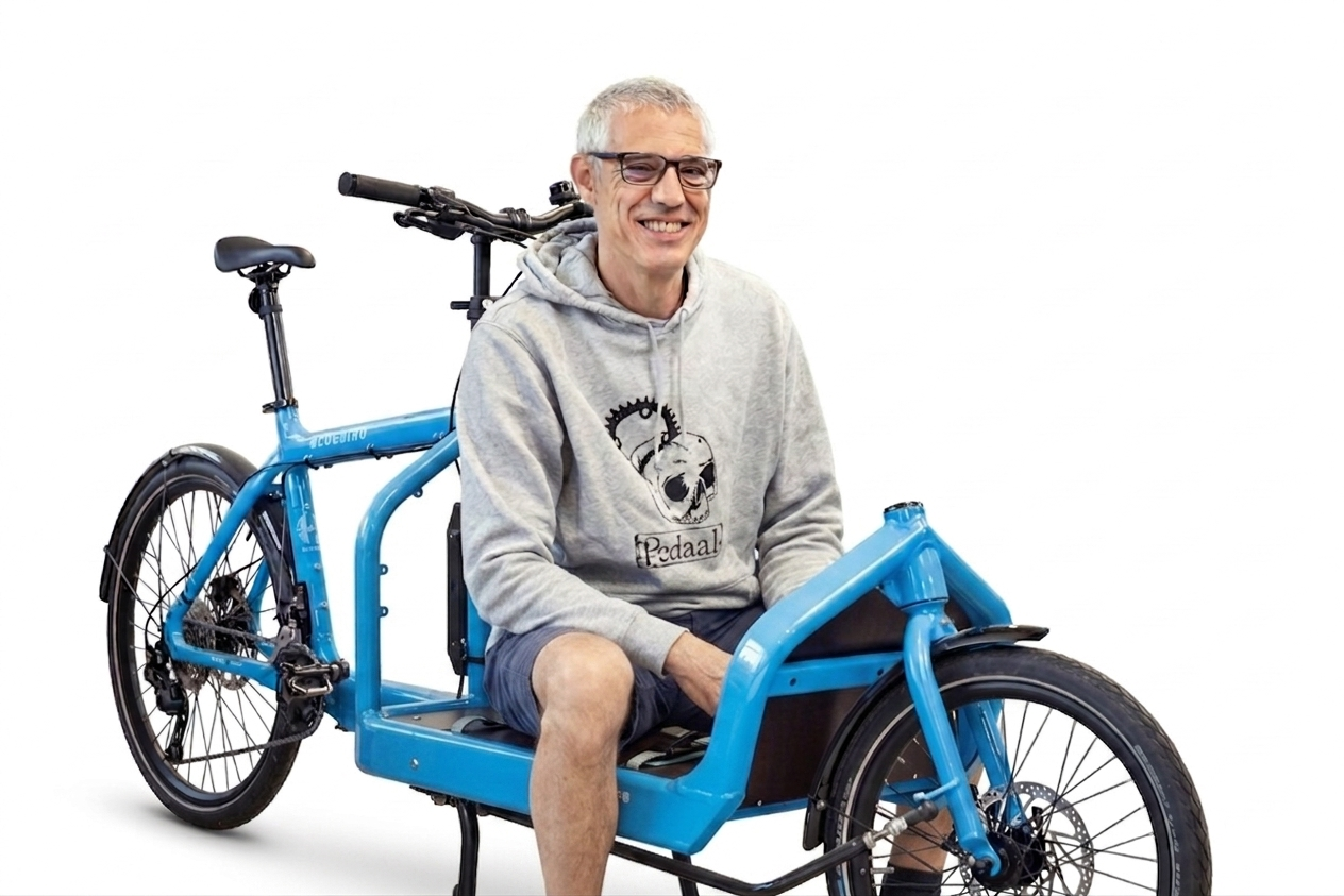 Ralph Hollenstein war ein Pionier im klimafreundlichen Transportwesen und legte im Schnitt im Monat 1600 Kilometer per Lastenrad zurück.