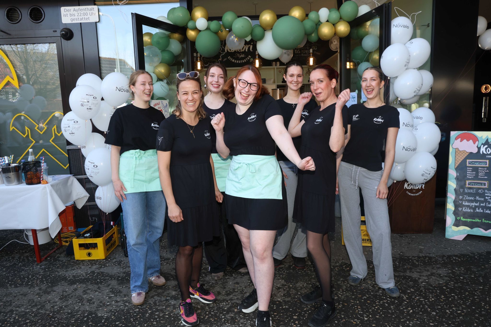 Das Kolibri-Team in bester Laune.