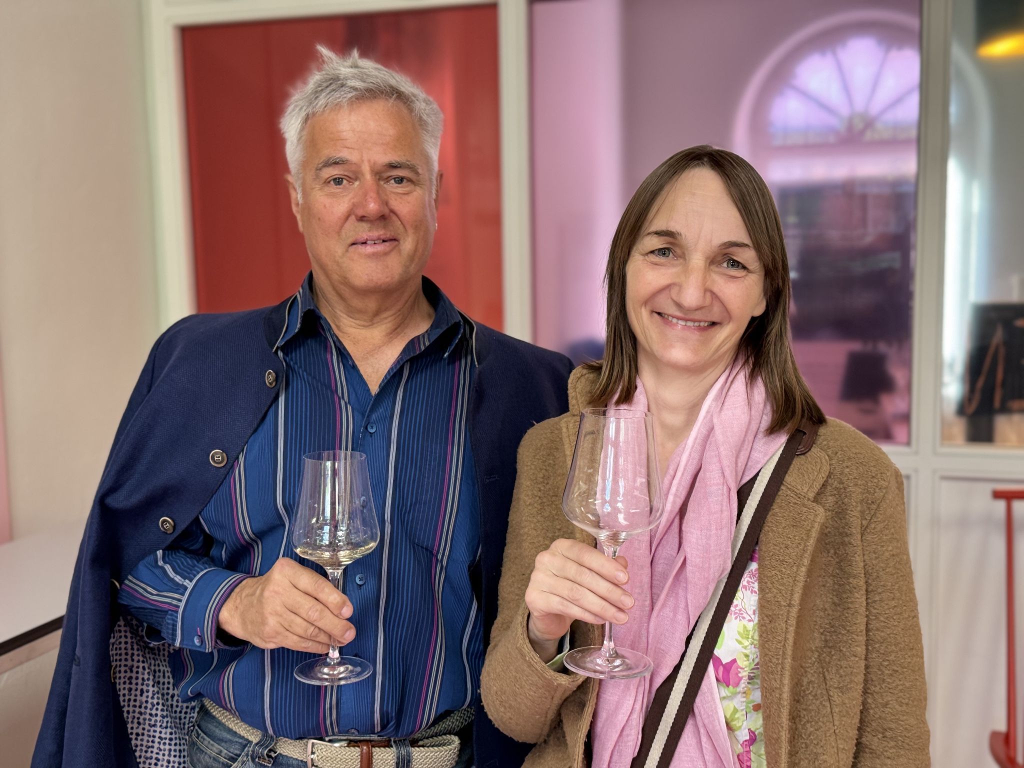 Erik Schmid und Jutta Kronewetter feierten mit.