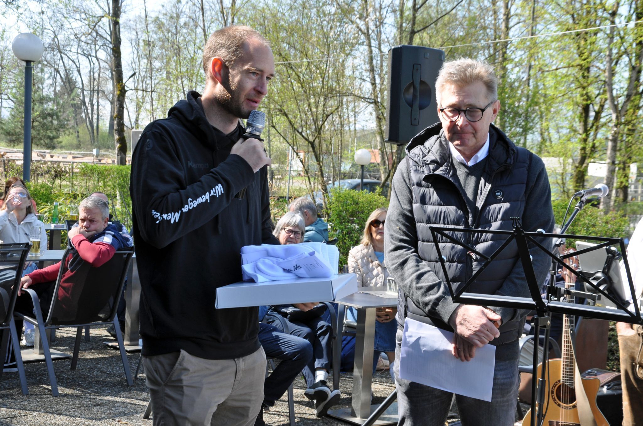 Sebastian Gmeiner überbrachte die Glückwünsche der Sportunion Vorarlberg.