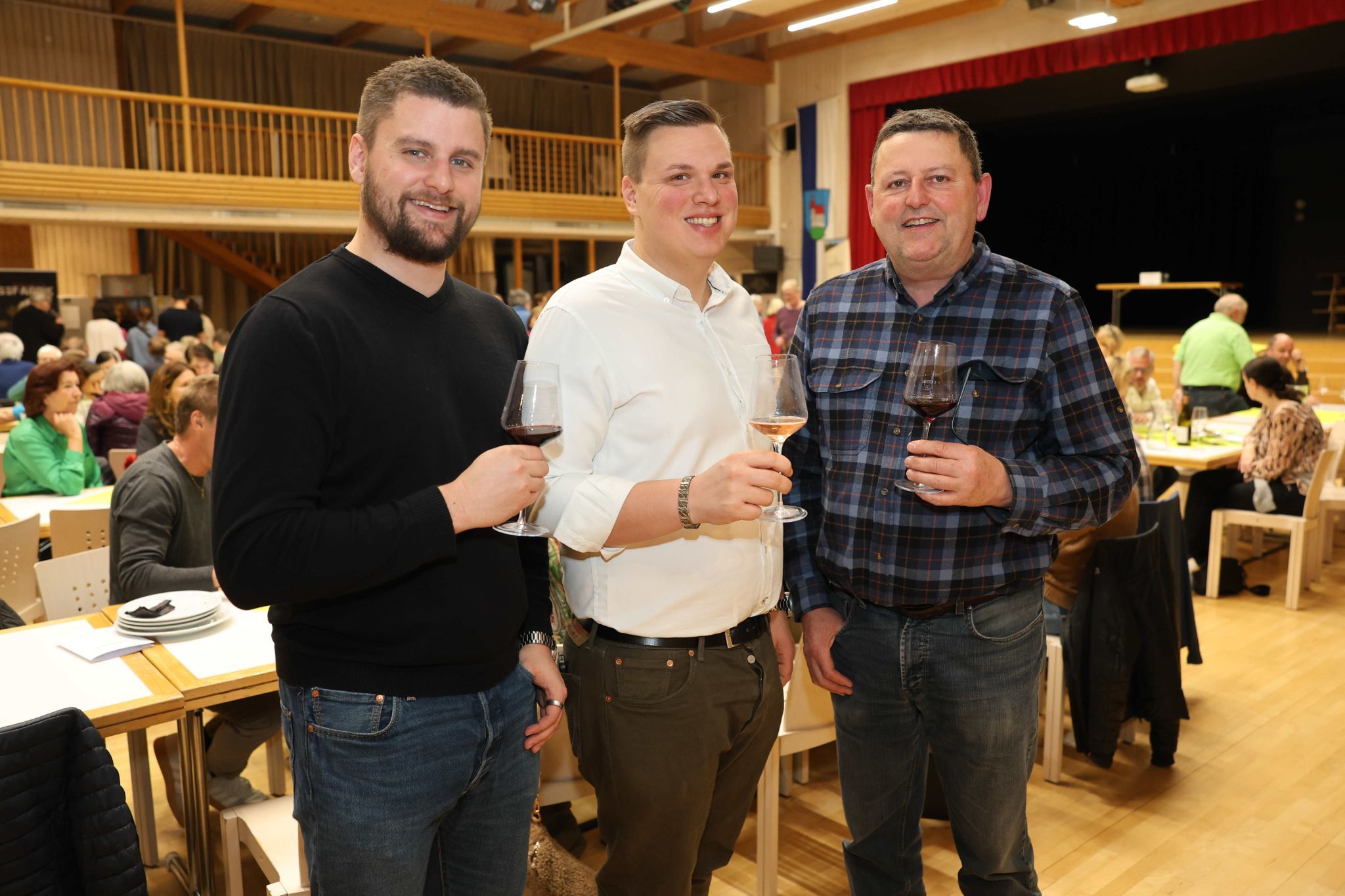 Hannes Broger, Sandro Stark und Bruno Broger.