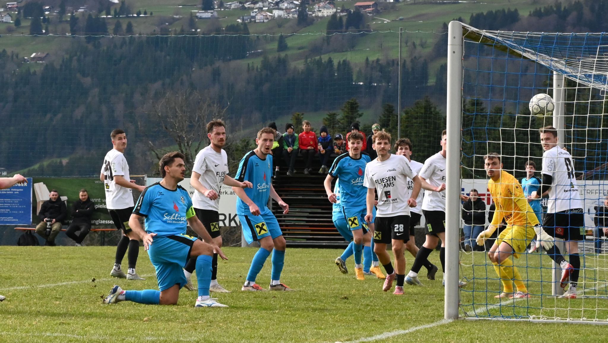 Schlins führte in Riefensberg zweimal, aber am Ende gab es keinen Sieger. HOLGER PLUM