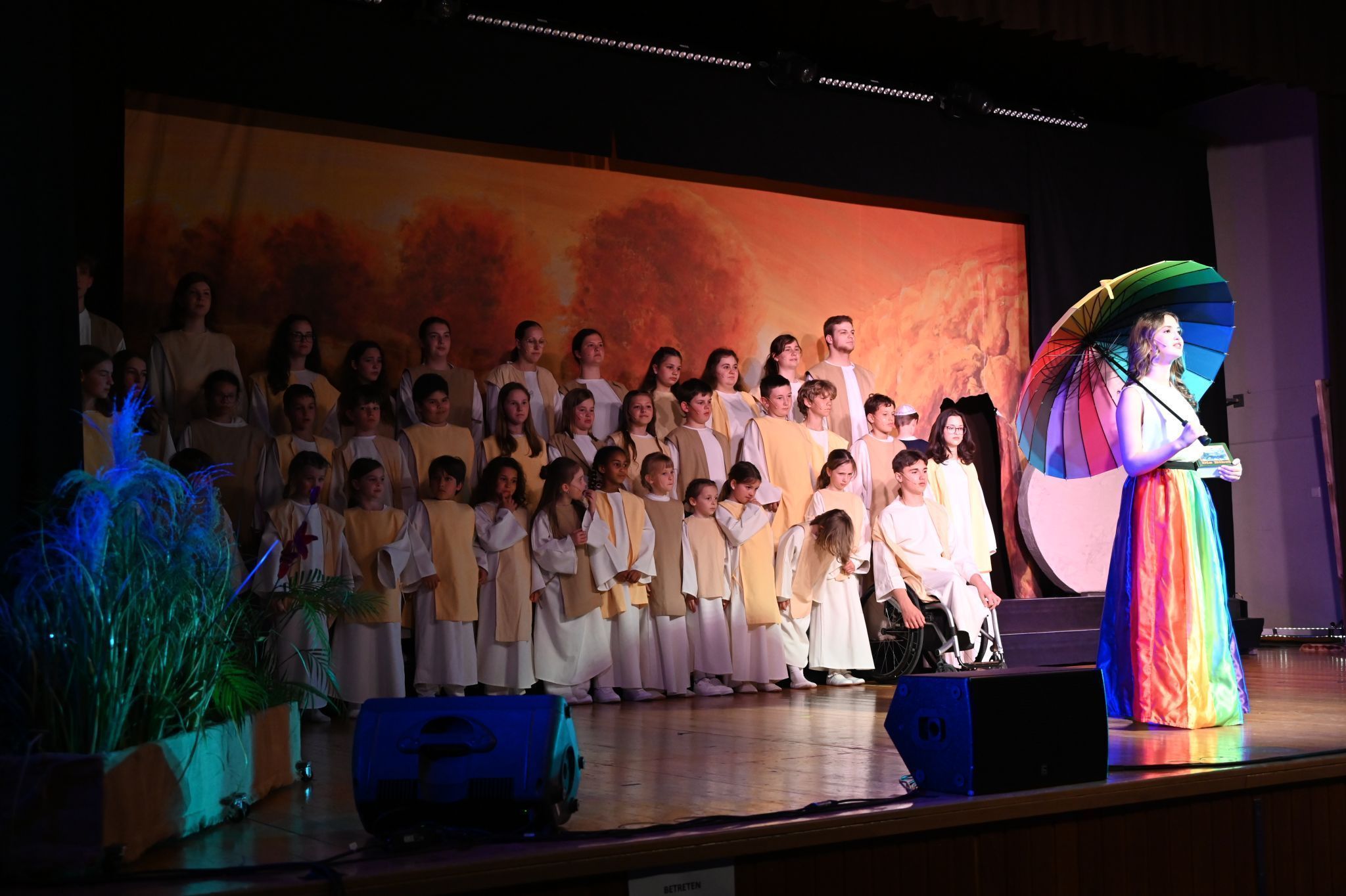 Die KISI zeigten beim Musical ihre Begeisterung.