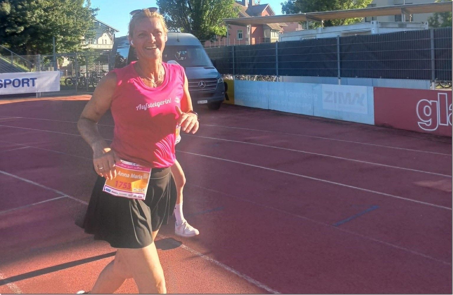 Das Laufen ist für Anna Maria Mostegl/Abbrederis die zweite 