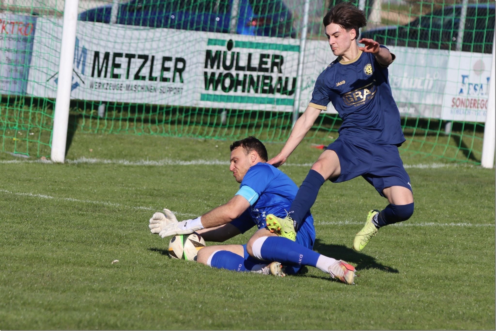 Keine Probleme für Dominic Hehle. 