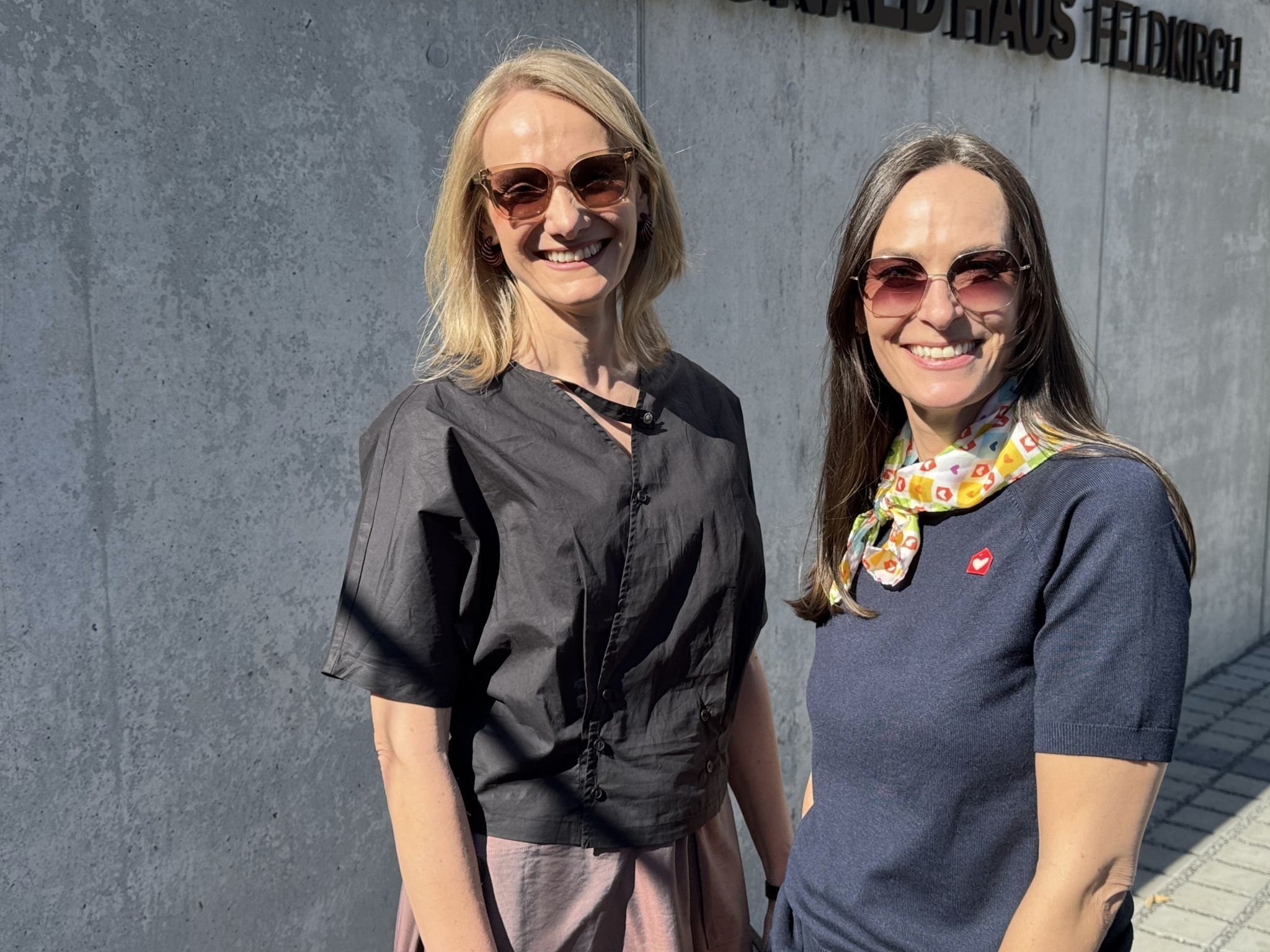 Architektin Marleen Viereck und Eva Lercher (McDonald's Österreich).