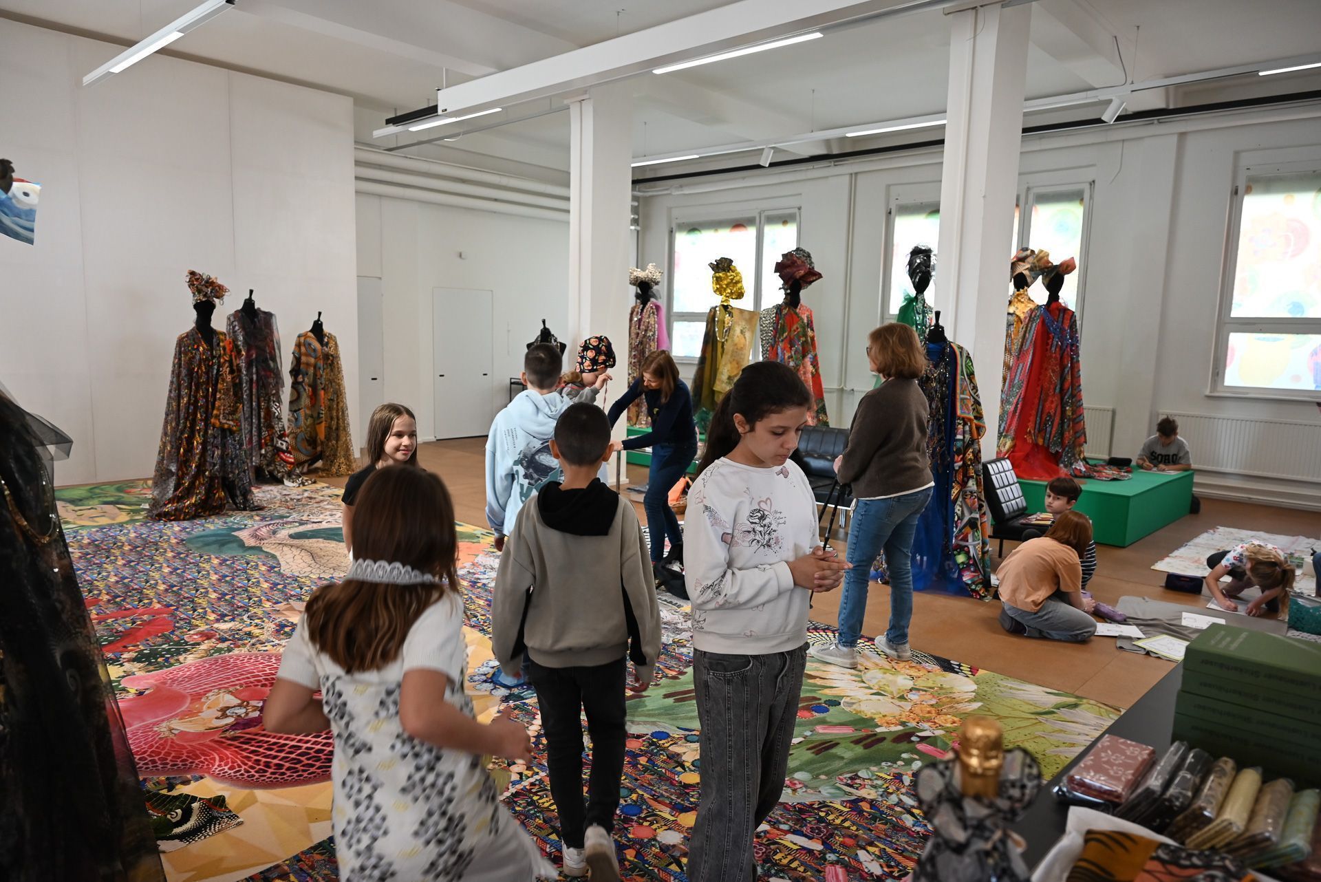 Im Stickereimuseum S-MAK konnten sich die Kinder künstlerisch voll entfalten. 