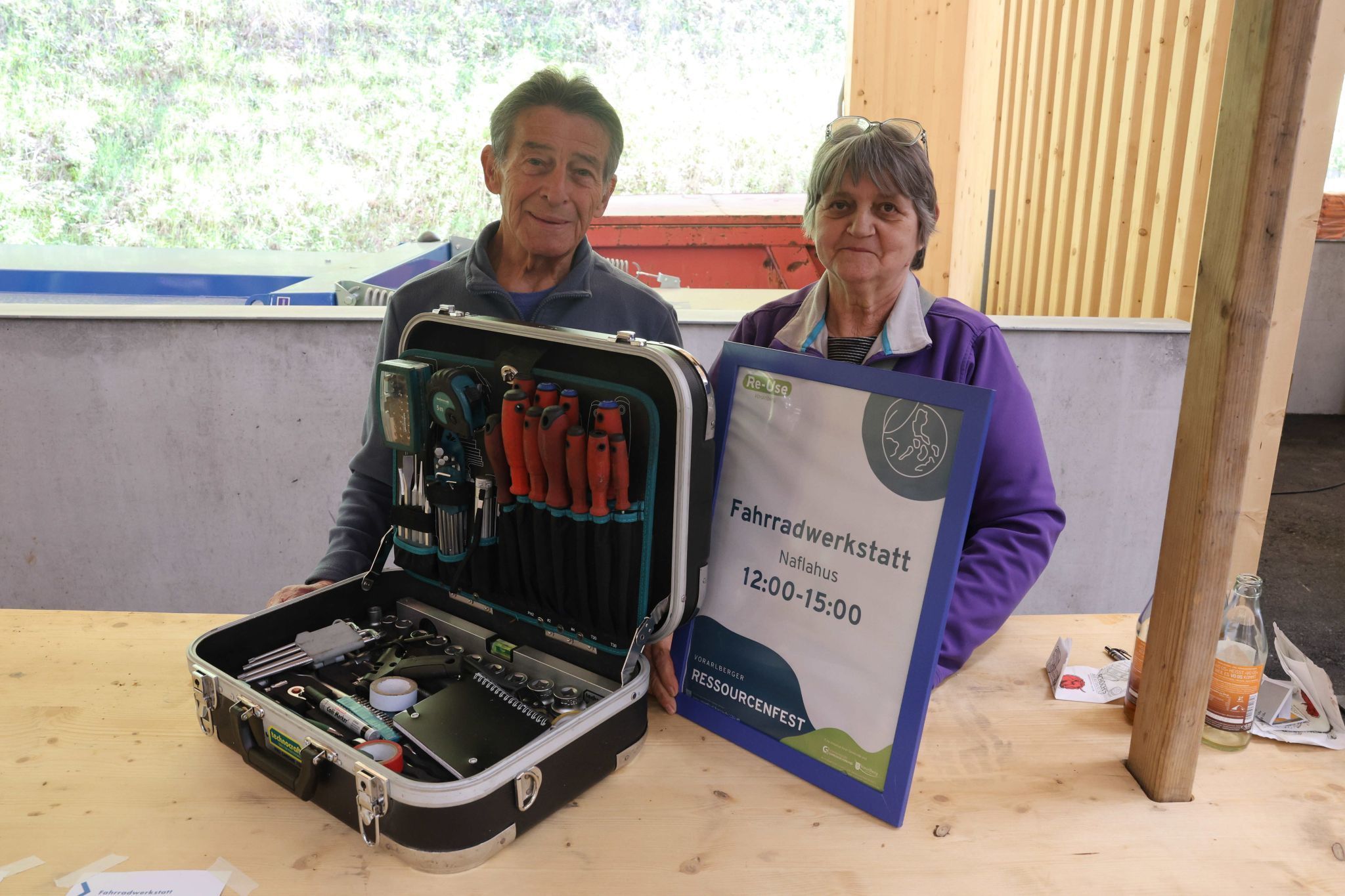 Kurt und Annemarie Bell von der Fahrradwerkstatt.