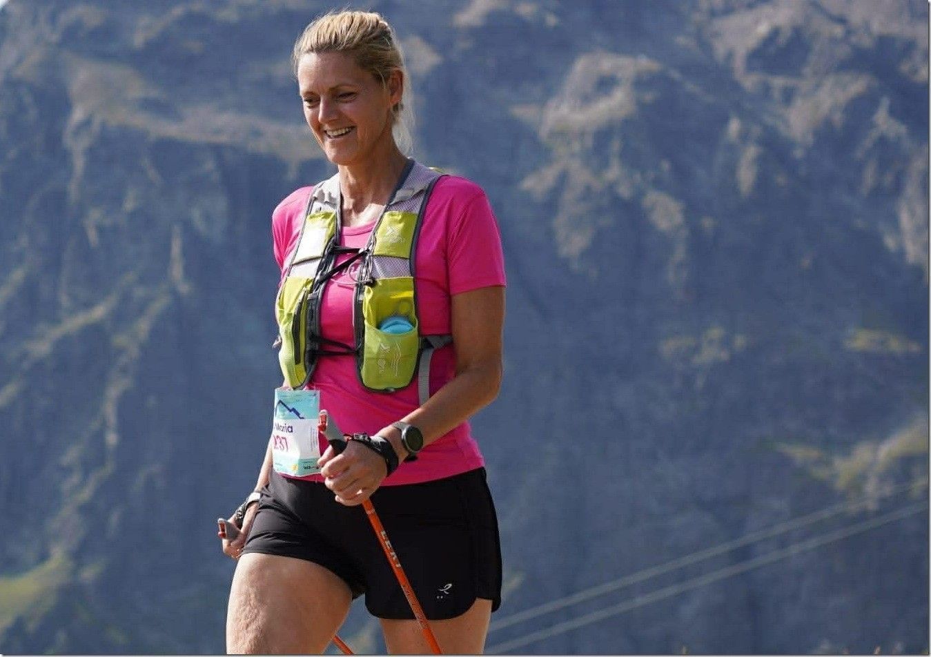 In den Bergen fühlt sie sich sehr wohl. 