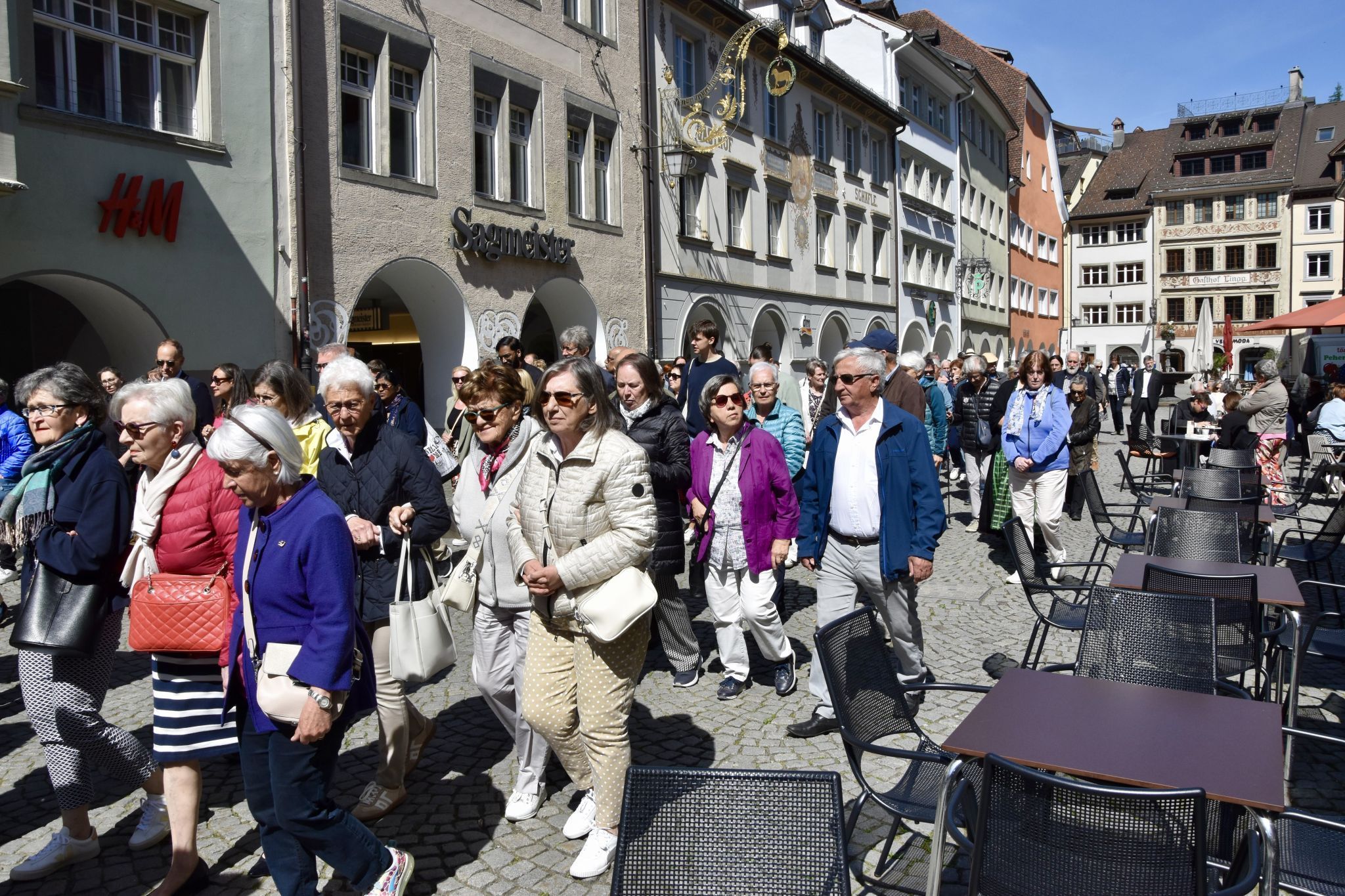 Die Fidelisprozession führte auch durch die Marktgasse.