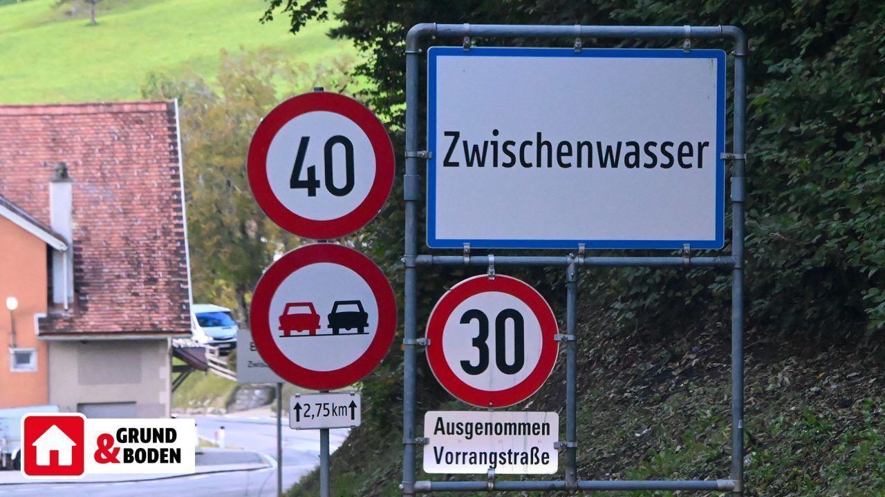 Wo ein Grundstück in Zwischenwasser um 401.250 Euro verkauft wurde