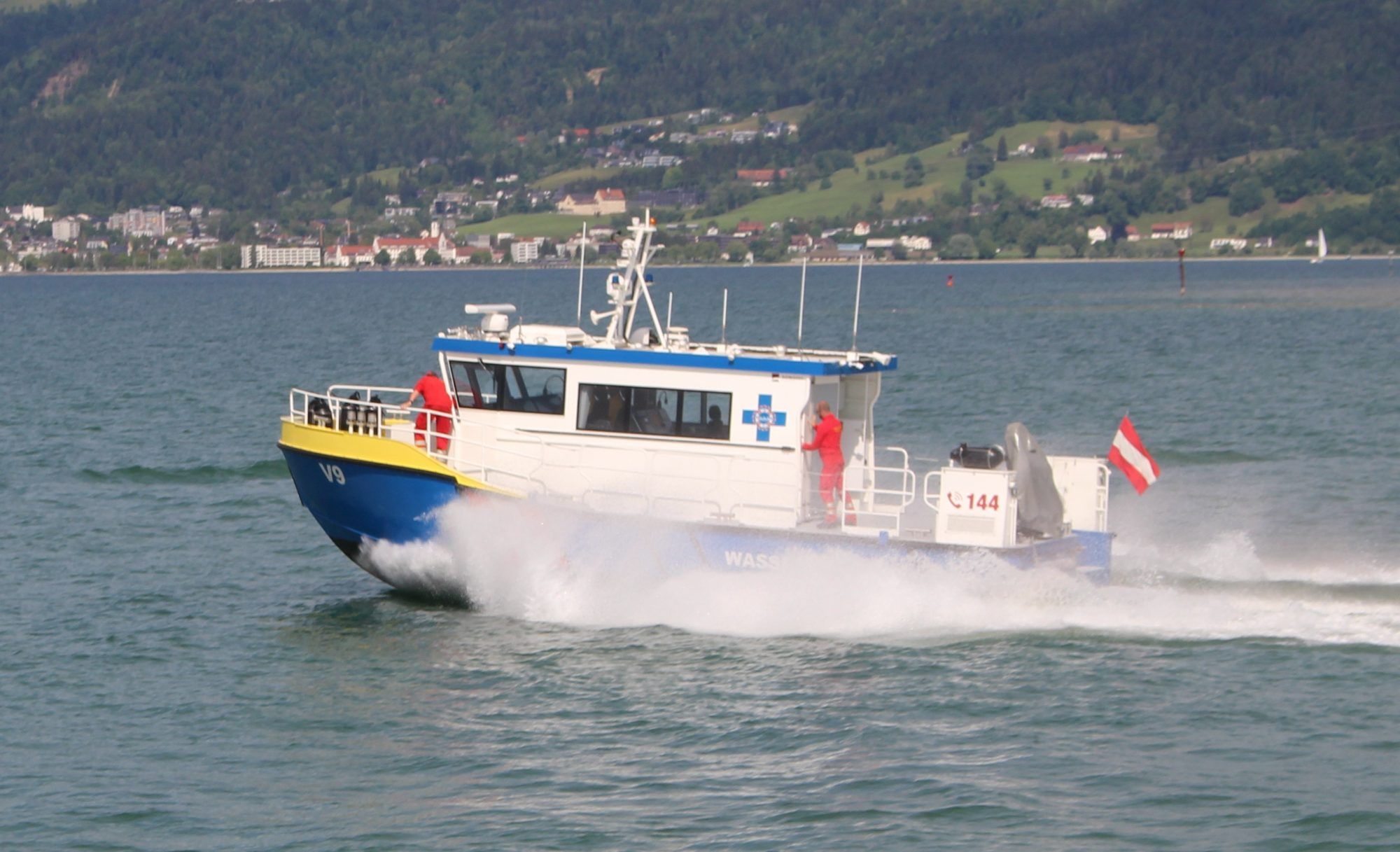 Auch die Wasserrettung präsentierte sich beim Tag der offenen Tür.
