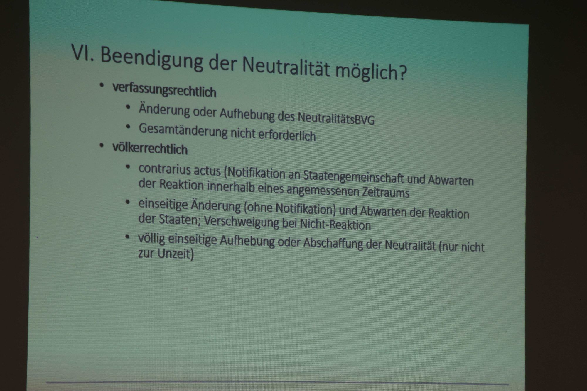 Rumpfneutralität oder gar keine mehr?
