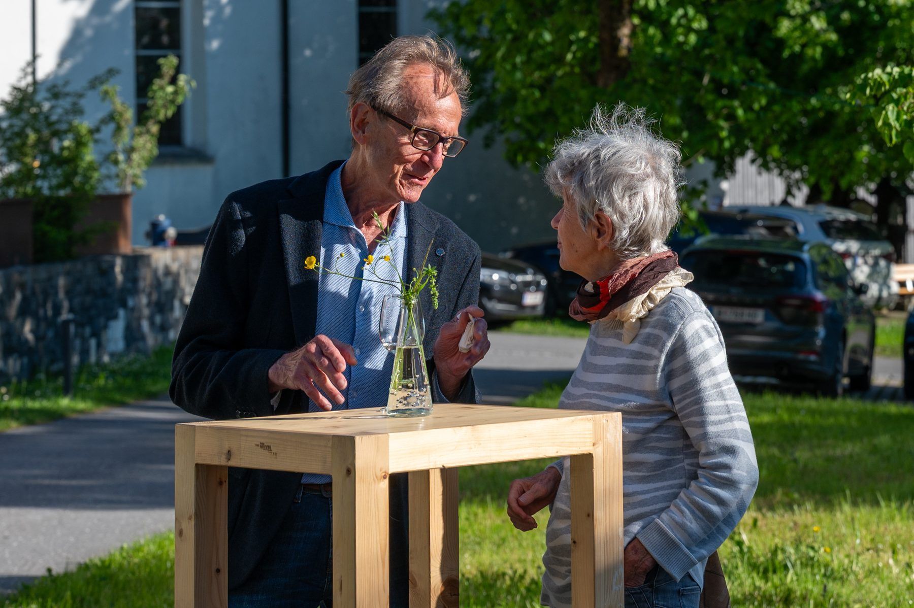 Museumsplaner Bruno Winkler mit Gattin unter den Gästen