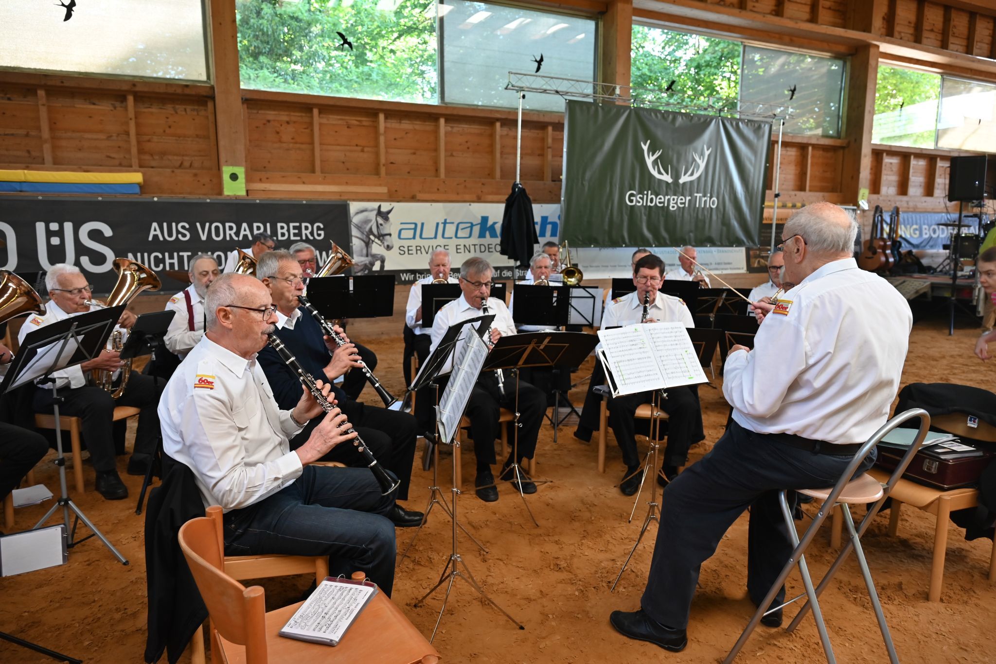 Die 60er Musikanten sorgten für Stimmung vor und während des Laufs.