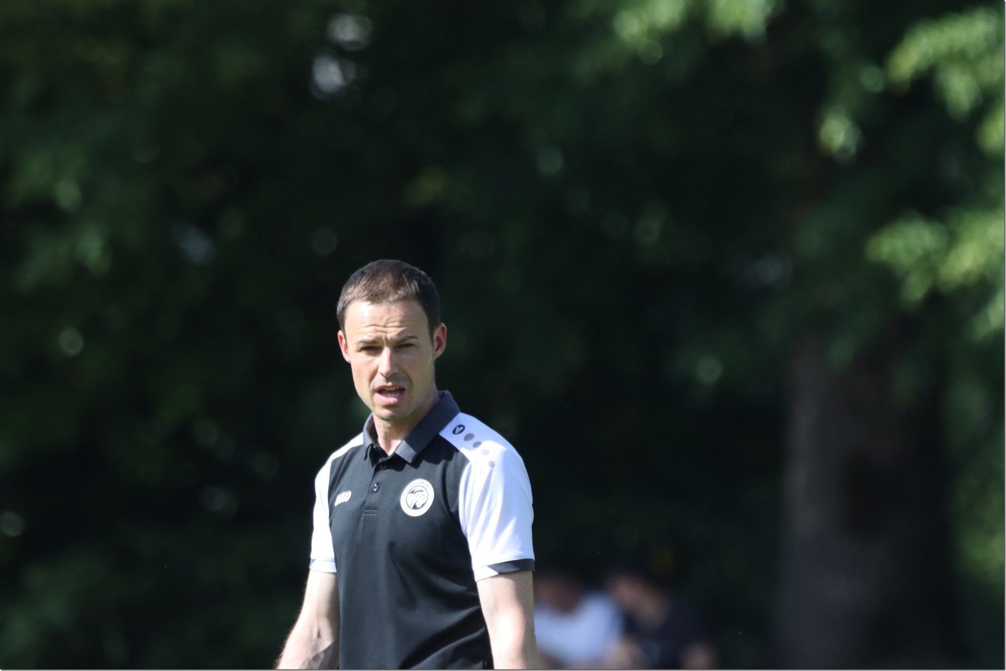 Hohenems Trainer Werner Grabherr. KNOBEL