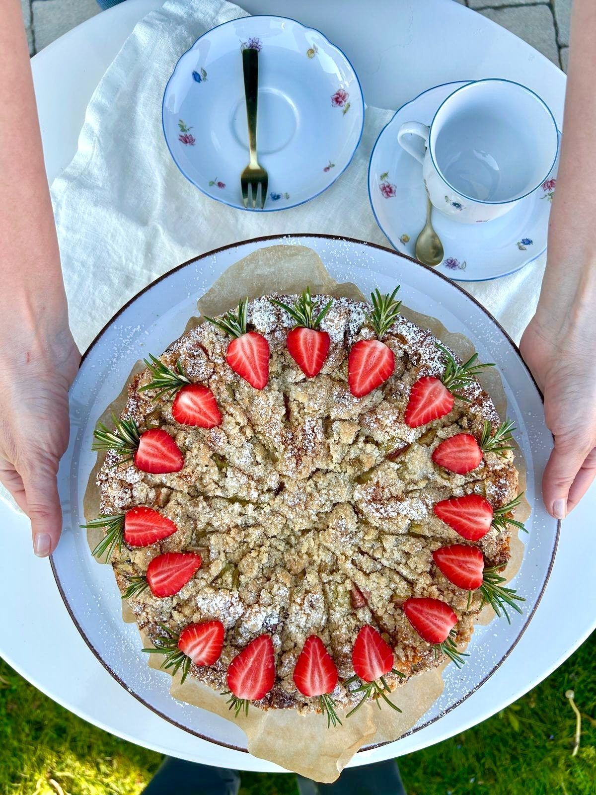 Rhabarber-Streusel-Kuchen