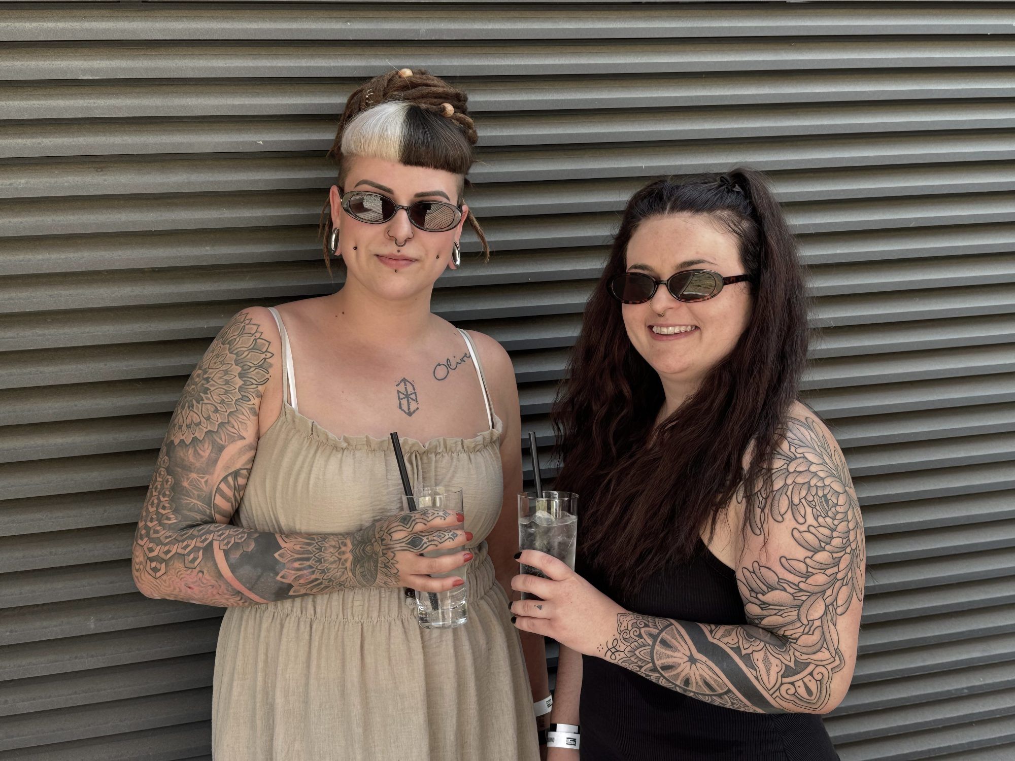 Lisa und Linda feierten mit.