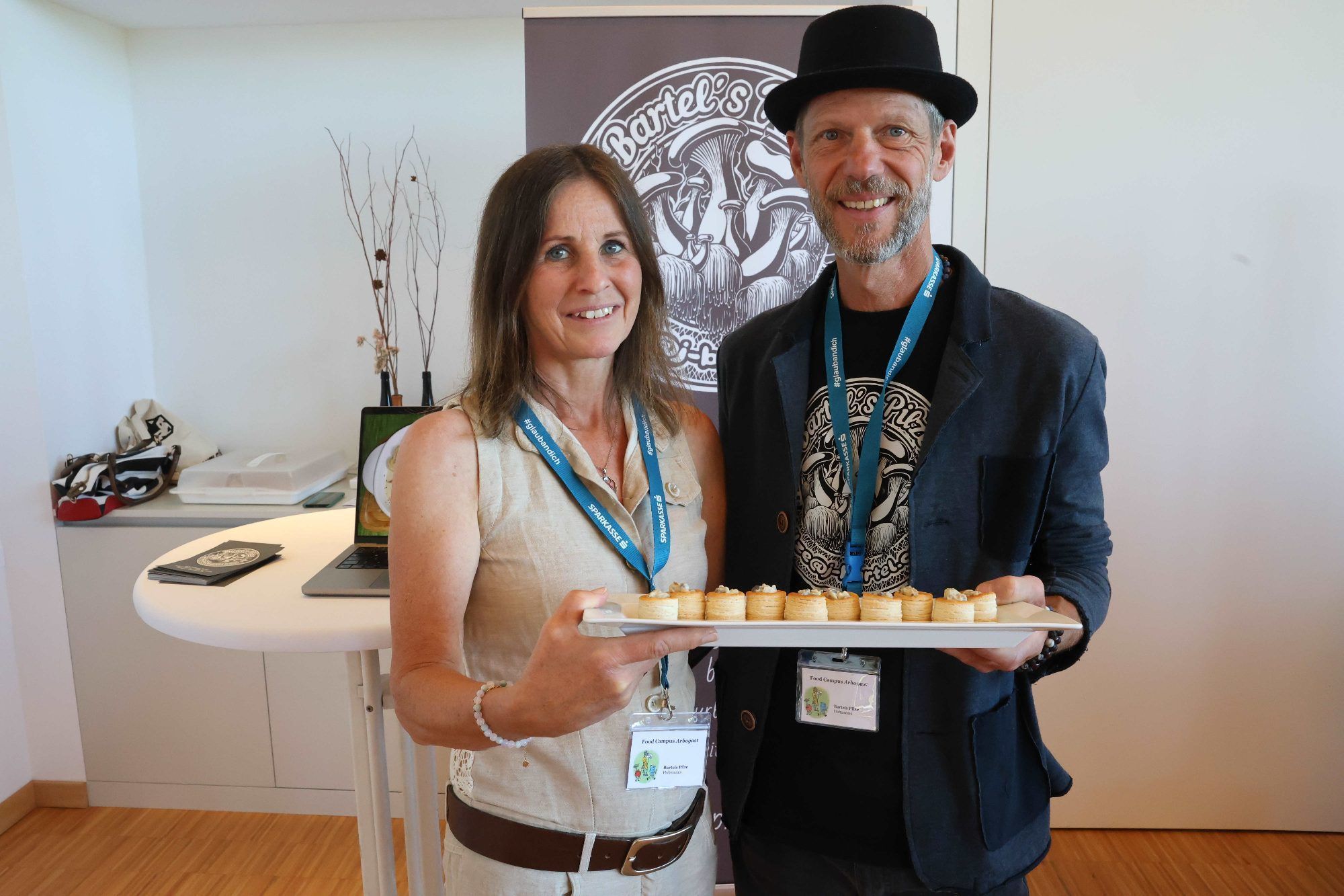 Pilzzüchter Anita und Jürgen Bartel.