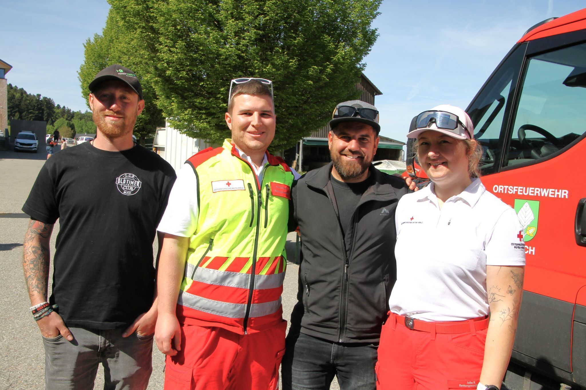 Luca Rützler, Maximilian Eberle, Simon Steurer und Julia Ritter.