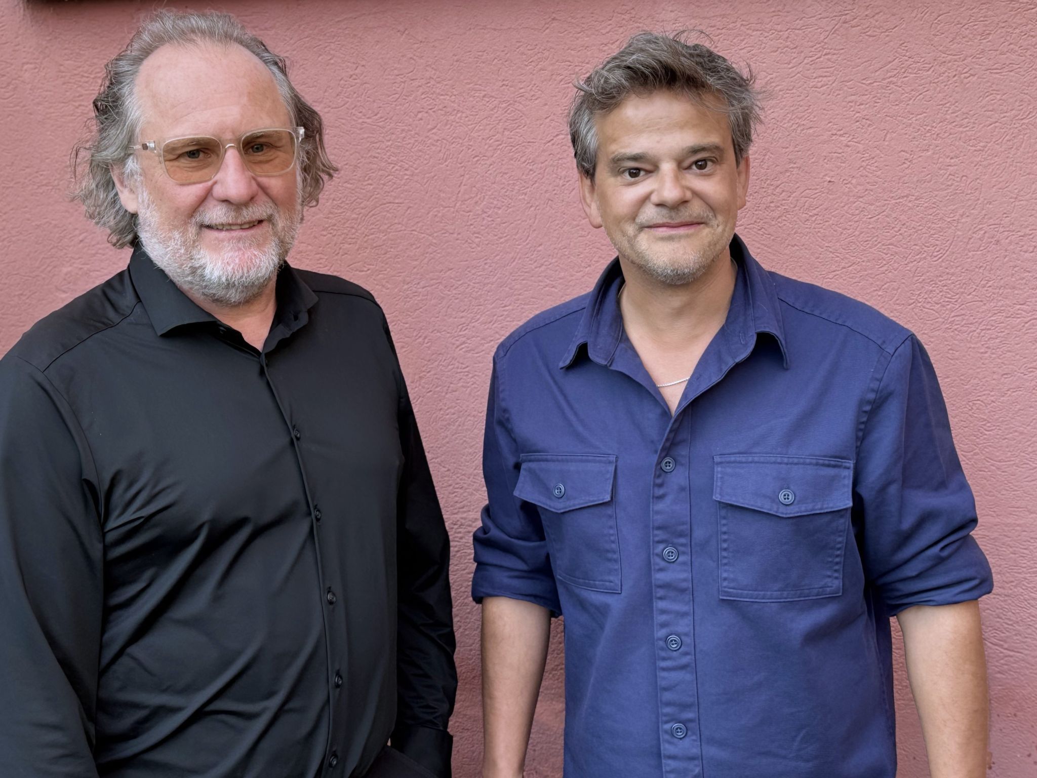 Musiker Herwig Hammerl und der designierte Theater Kosmos-Leiter Josef Maria Krasanovsky.