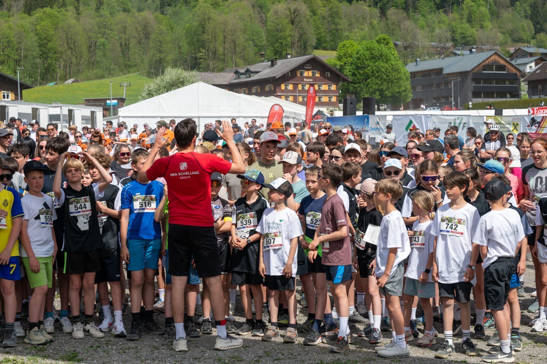 Die Kids am Start waren kaum mehr zu halten