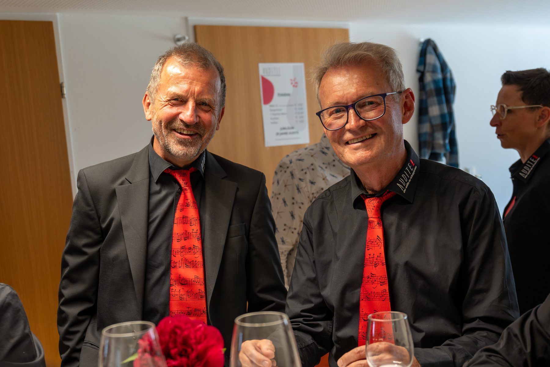 Obmann Johann Punzenberger und chorleiter Helmut Sieber, die Köpfe von Audite