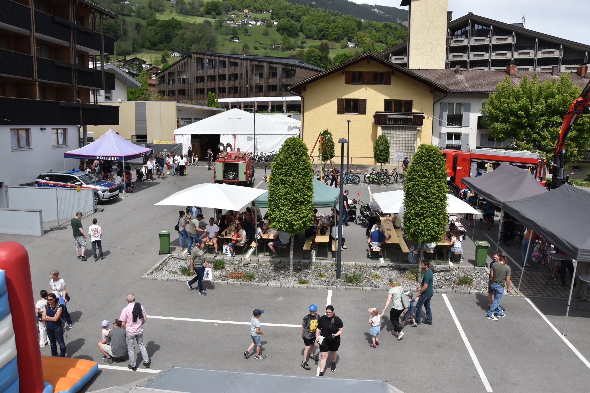 Die Schrunser Ortsfeuerwehr hatte bei ihrem Fest viel zu bieten.