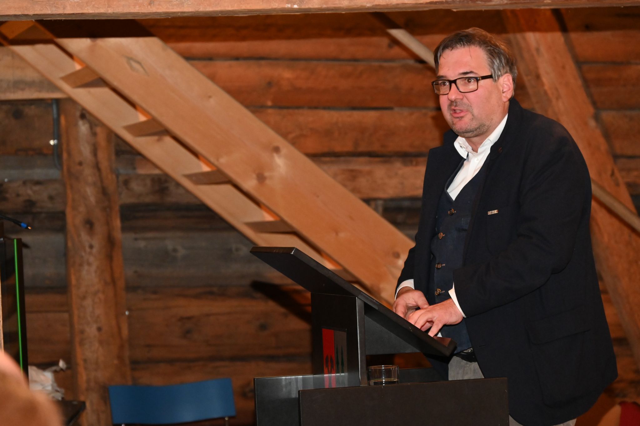Christof Thöny blickte auf 25 Jahre Museumsverein Klostertal zurück.