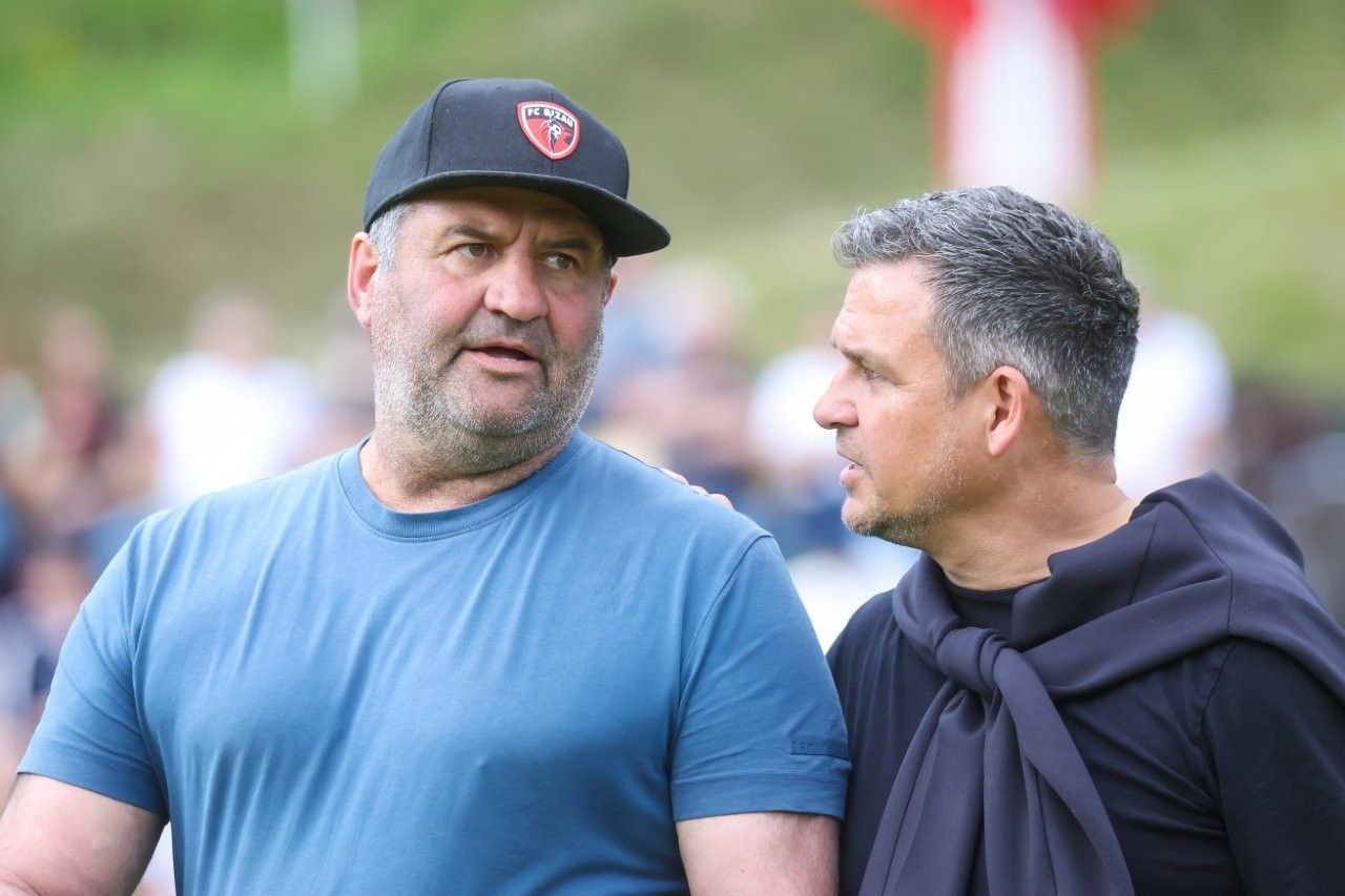 Talk: Alexander Schwärzler und Bizau Sportchef Marcel Lipburger. 