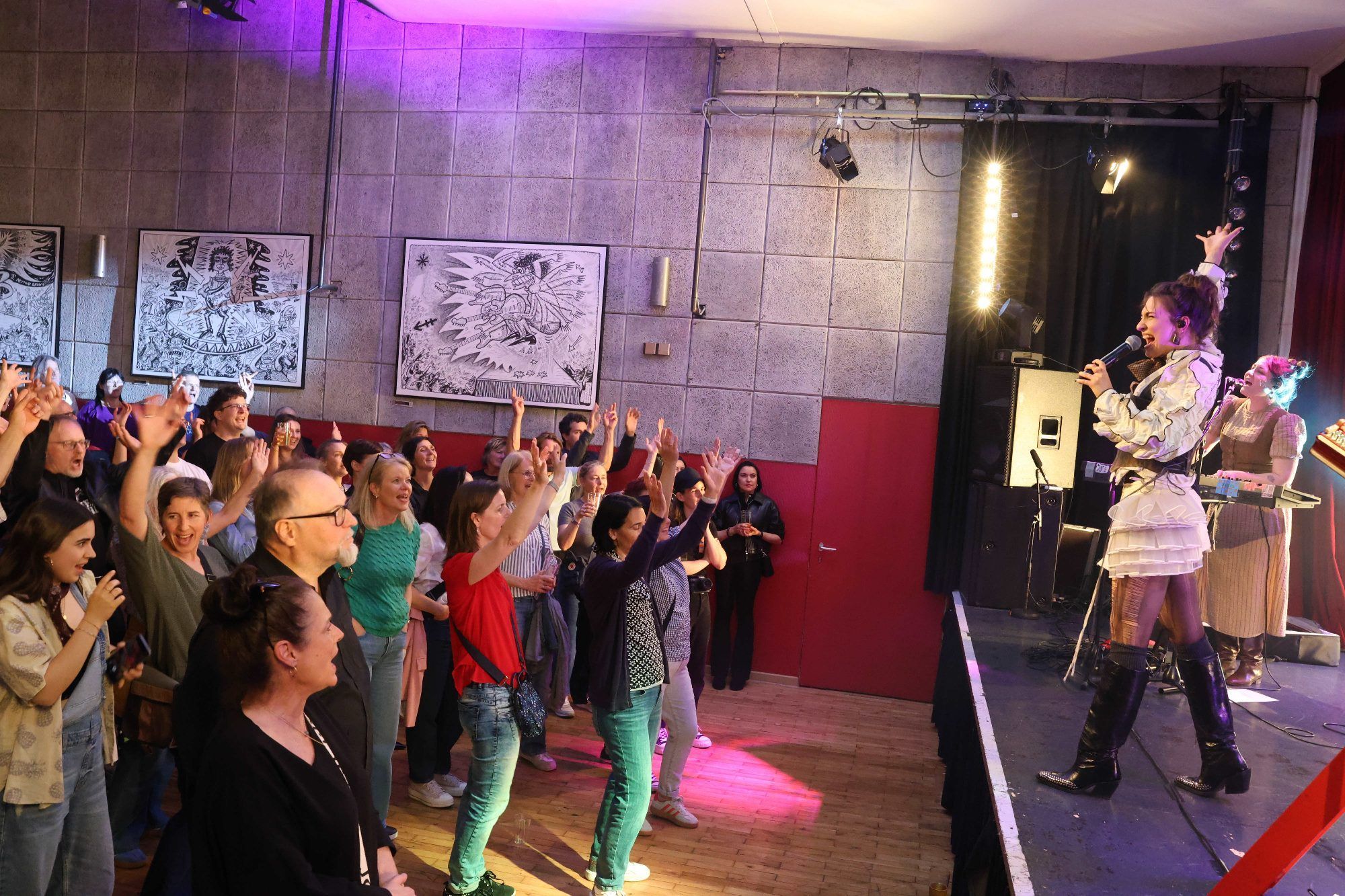 Anna Buchegger bei ihrem ersten Konzert in Vorarlberg.