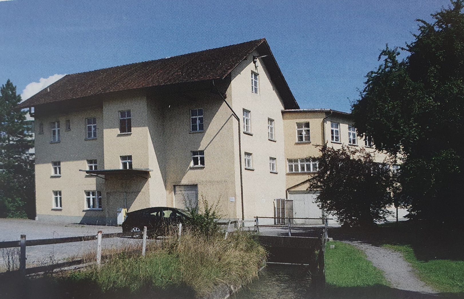Teigwarenfabrik Scheidbach von Südwesten, 2013. Foto: Böhringer.