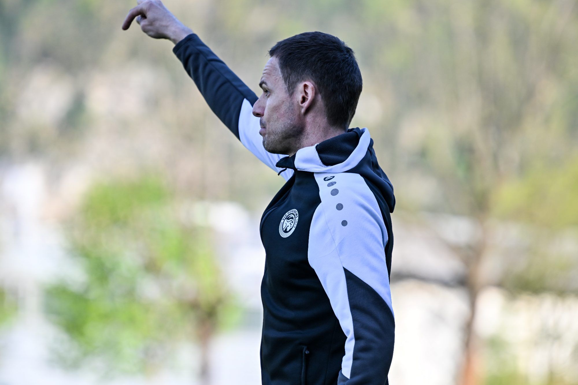 Hohenems Trainer Werner Grabherr hofft auf eine Sensation. VN-PAULITSCH