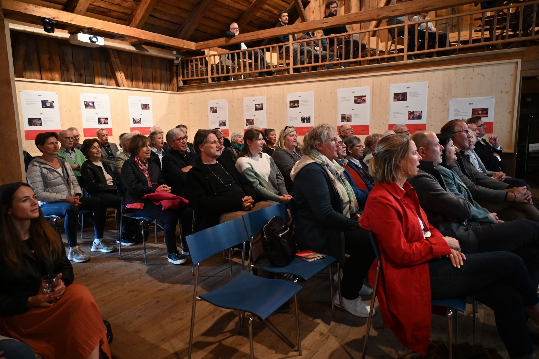 Viele Besucher fanden sich im Tenn ein, um dem Festakt 25 Jahre Museumsverein Klostertal beizuwohnen.