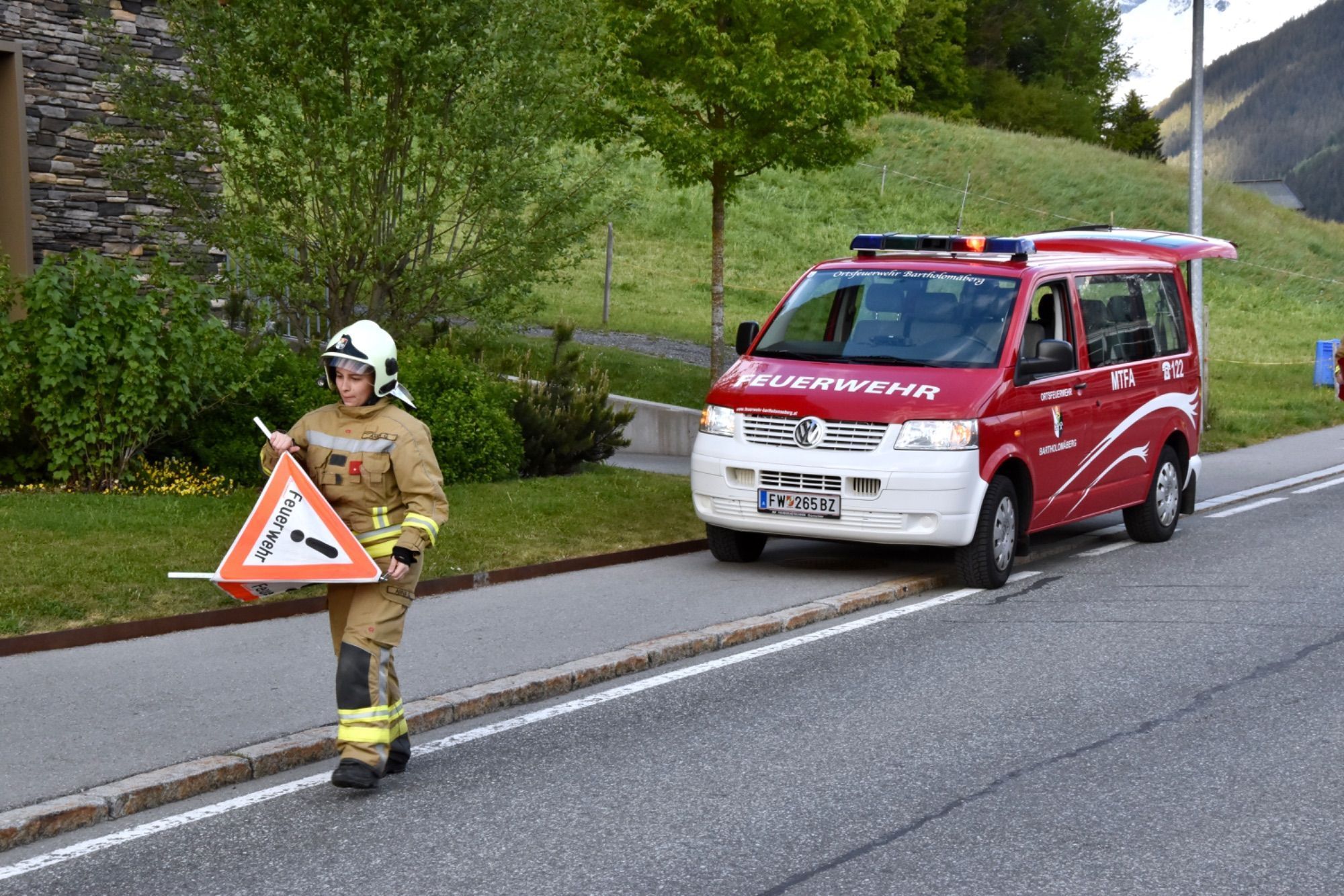 Evakuierungsübung beim und im Pflegeheim am Bartholomäberg