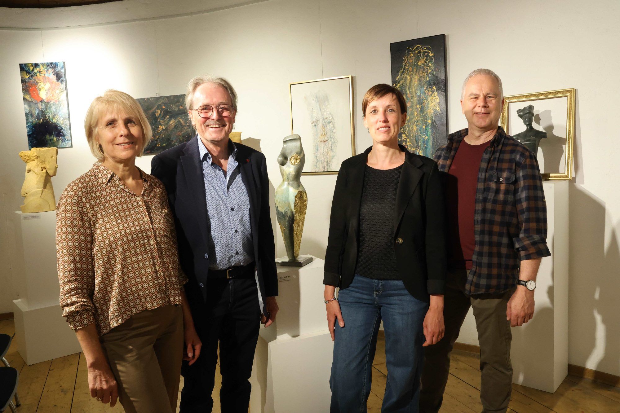 Elisabeth Walser, Martin Mittendorfer, Bianca Maria Rovetta (Kulturabteilung Feldkirch) und Thomas Summer.