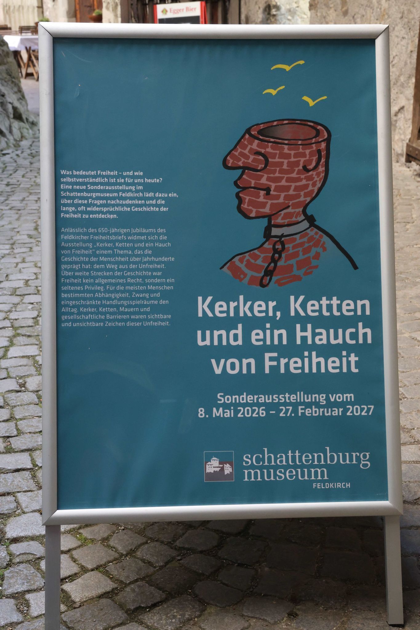 das Ausstellungsplakat.