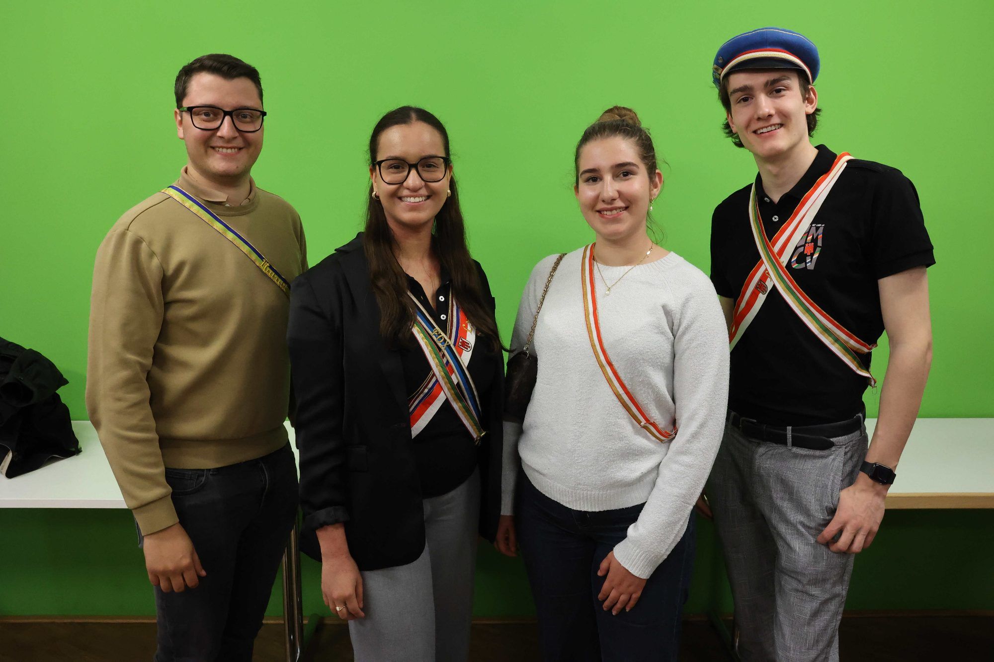 Andre Stecher, Cheyenne Wolff, Linda Handle und Jonas Prenn.