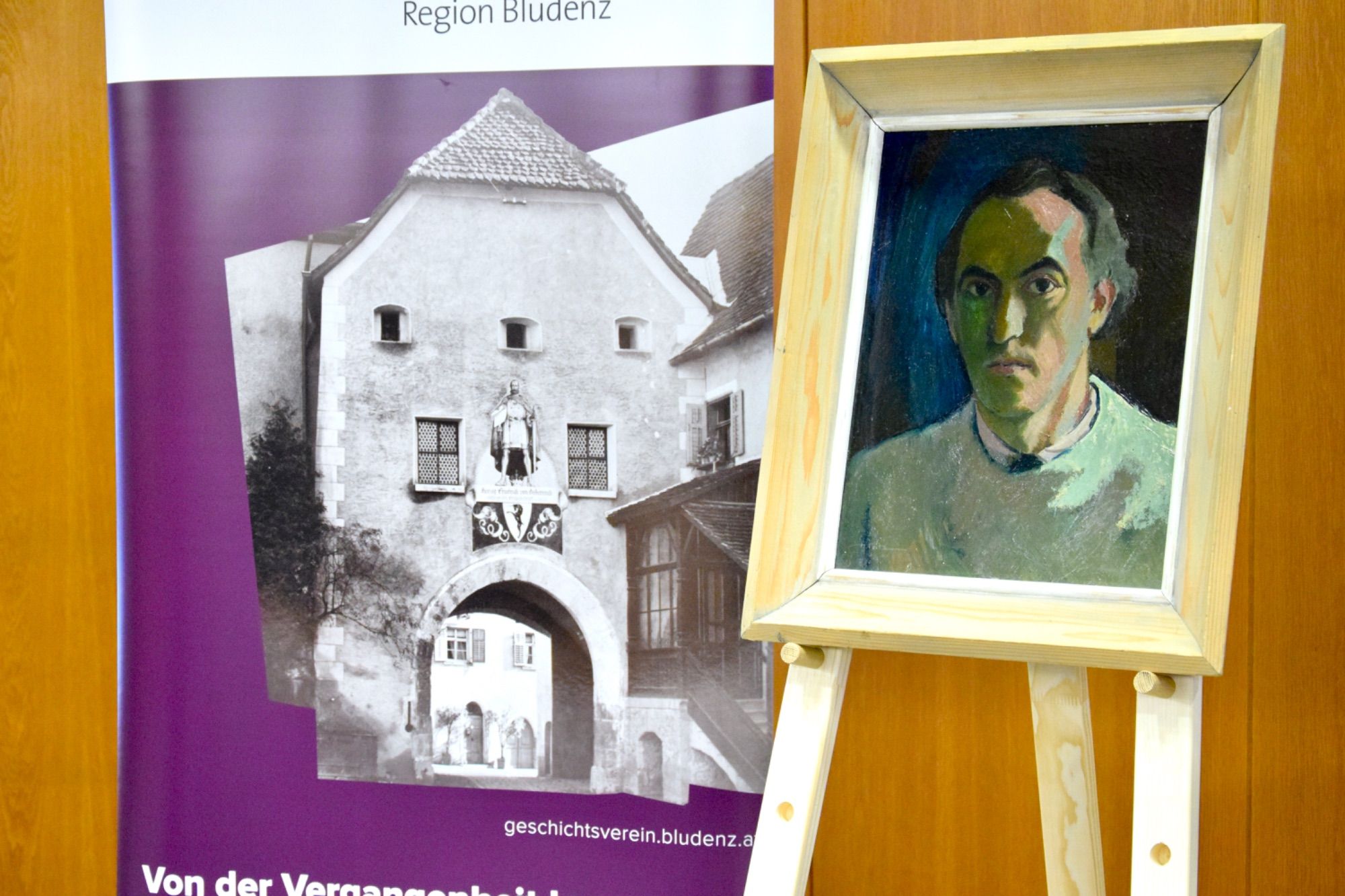 Selbstbildnis von Hubert Fritz, dem Bludenzer Maler