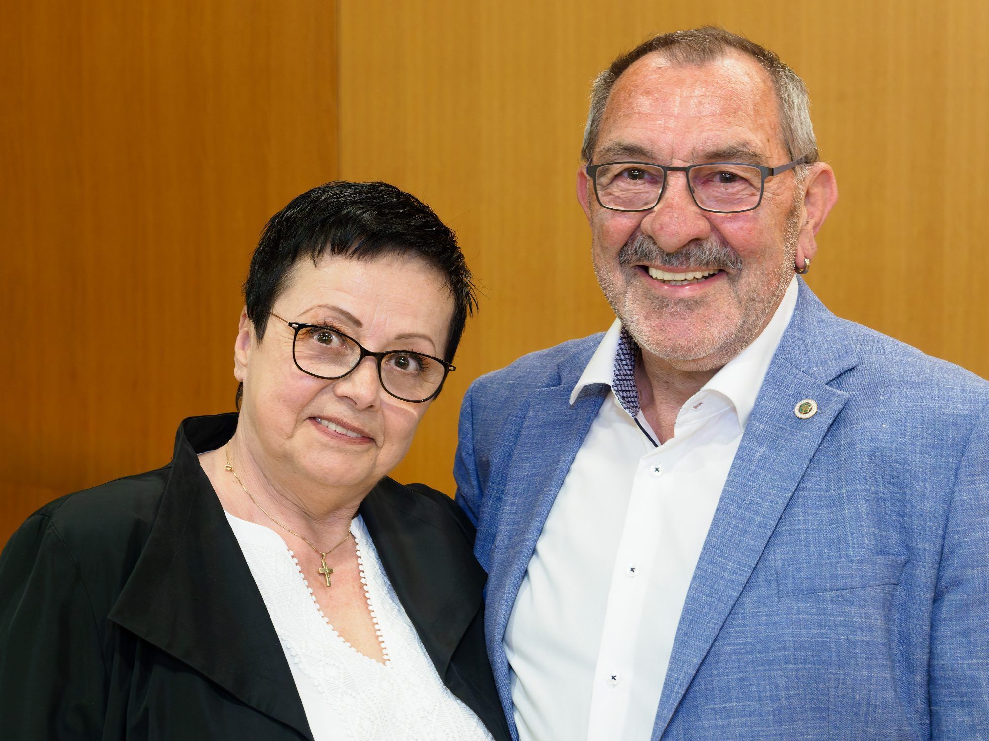 Ehrenobmann Siegfried Österle mit Gattin Maria