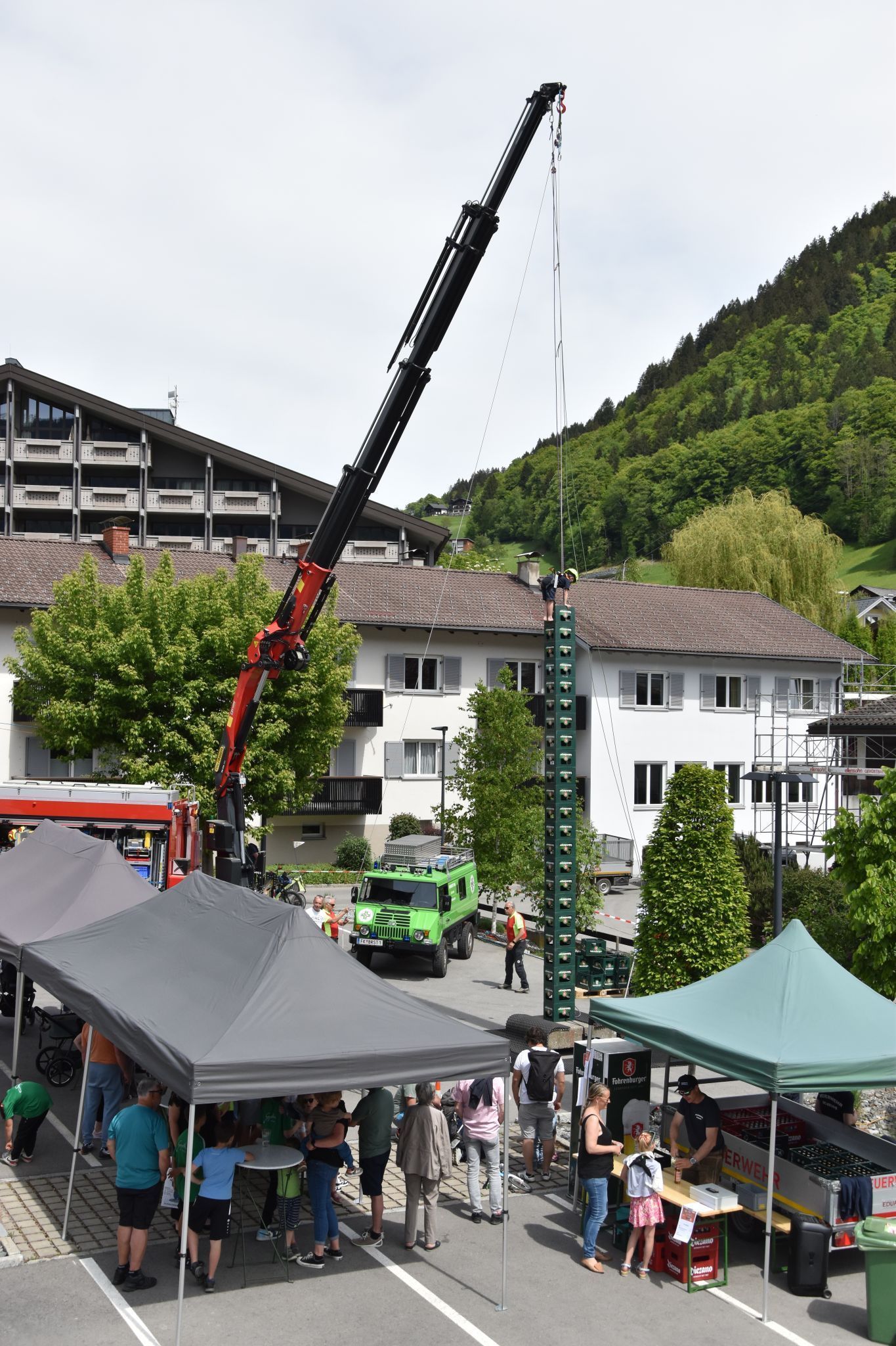 Die Schrunser Ortsfeuerwehr hatte bei ihrem Fest viel zu bieten.