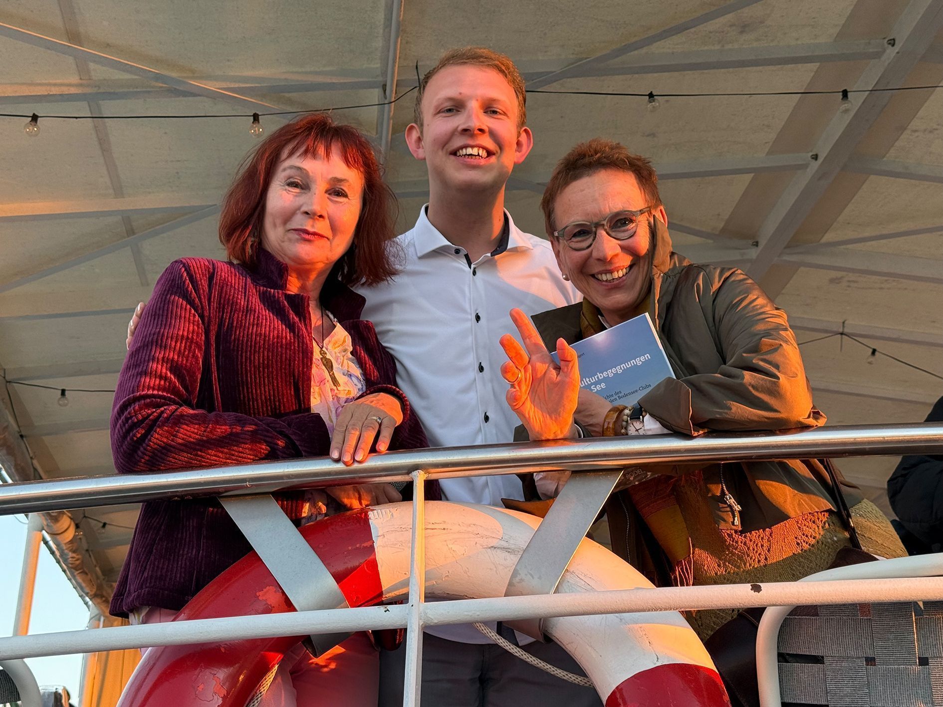 Erika Kronabitter, Tobias March und IBC-Präsidentin Manuela Müller-Windisch