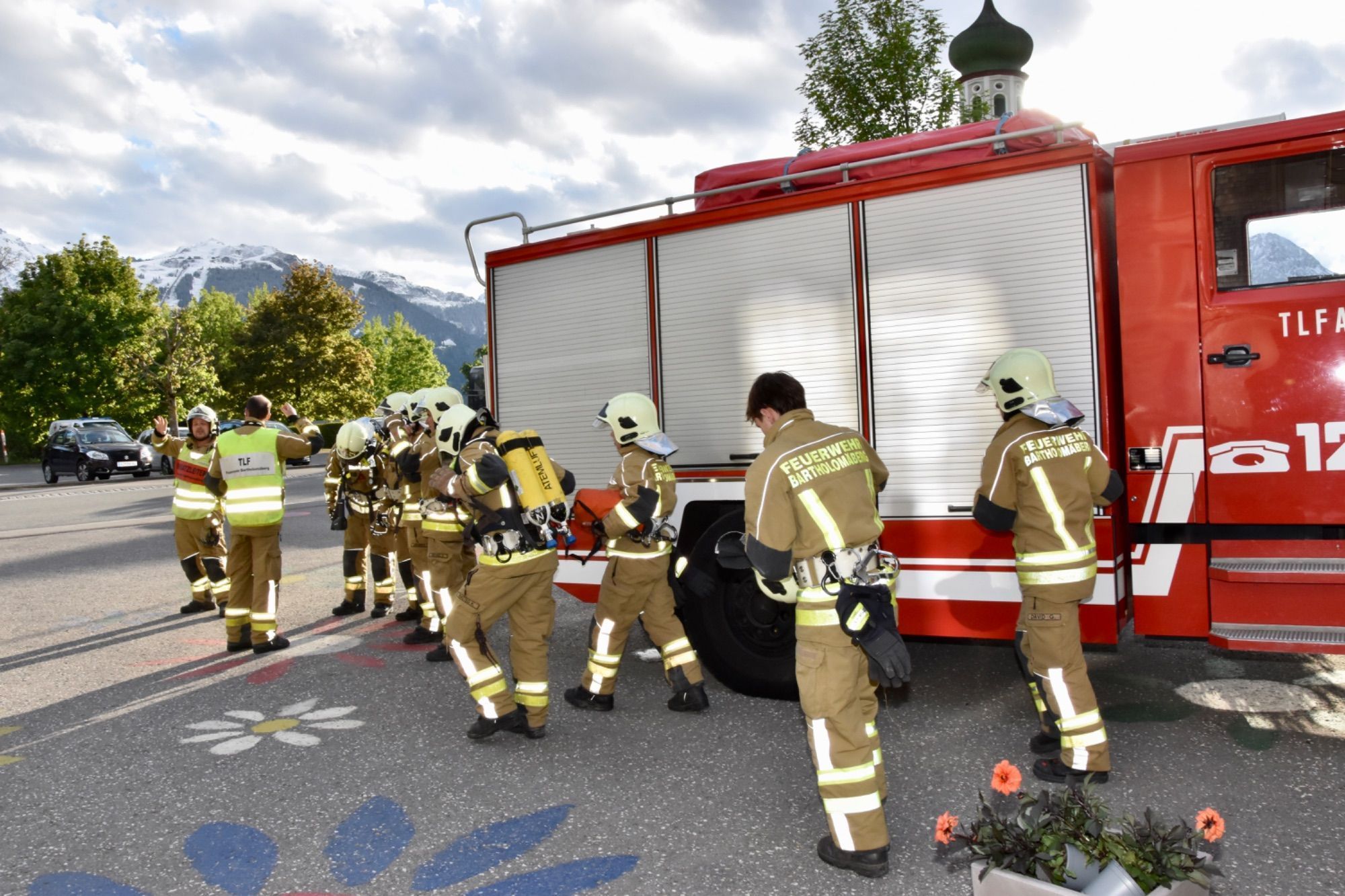 Evakuierungsübung beim und im Pflegeheim am Bartholomäberg
