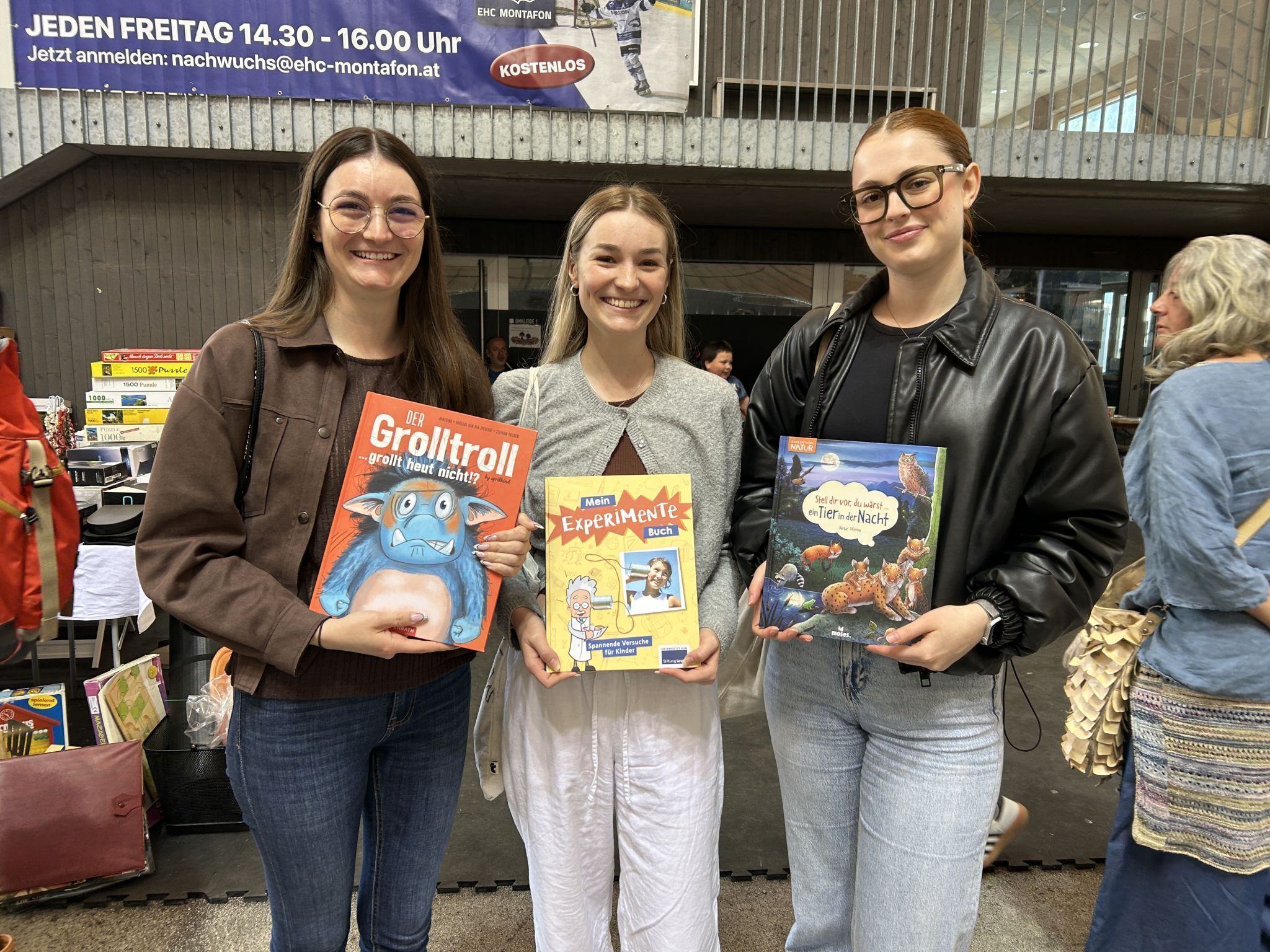 Barbara, Susi und Jasmin wurden sofort fündig