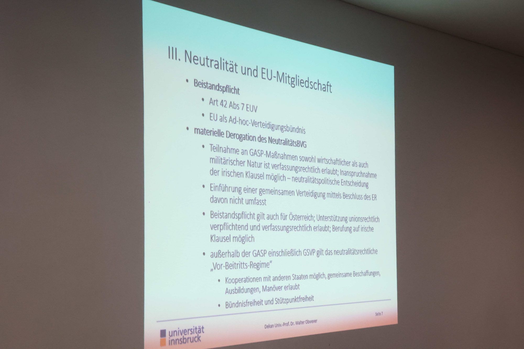 Rumpfneutralität oder gar keine mehr?