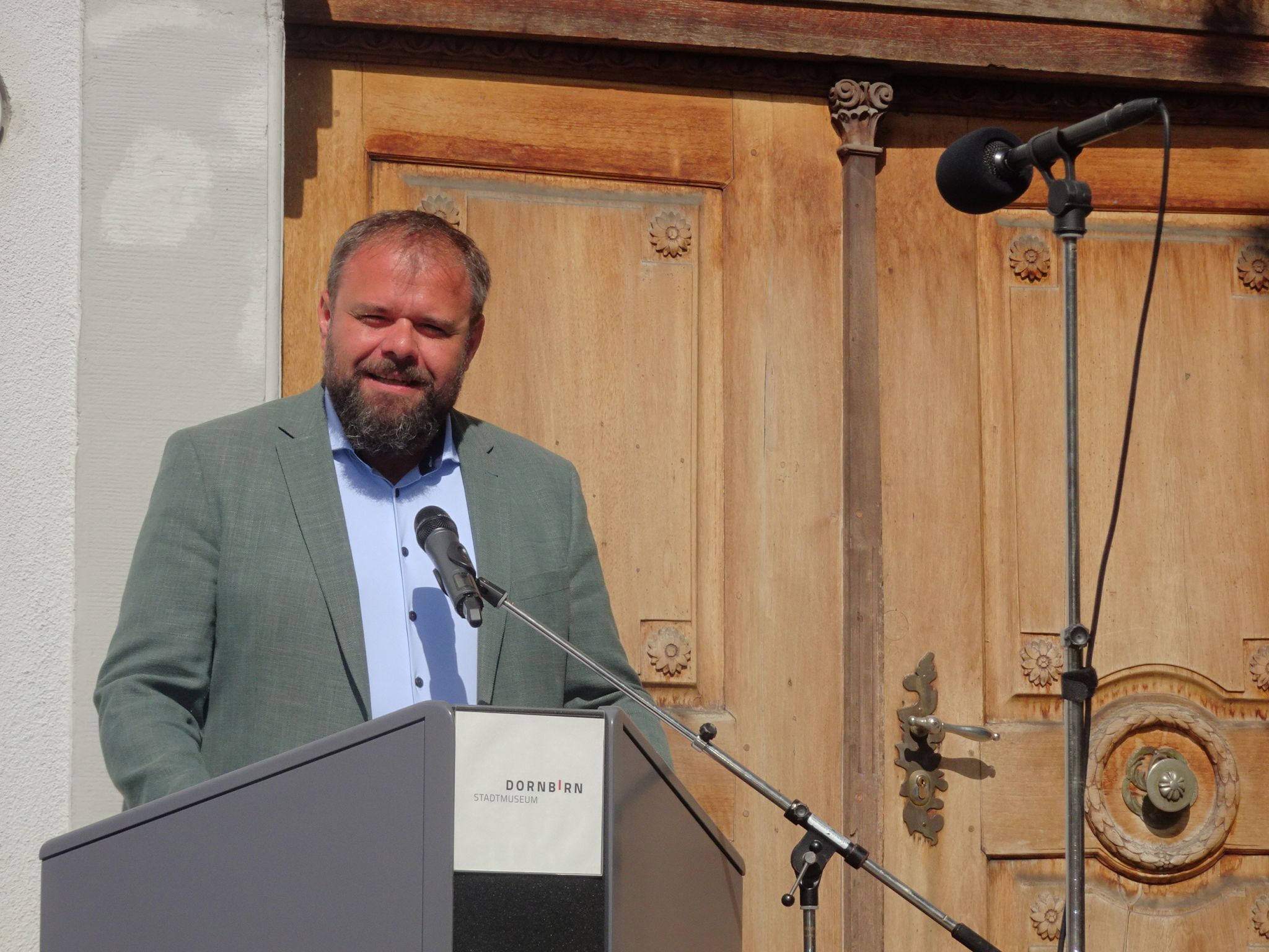 Bürgermeister Markus Fäßler betonte in seiner Rede, was Dornbirn ausmacht: Die Menschen, die für den Zusammenhalt und die Vielfalt der Stadt stehen