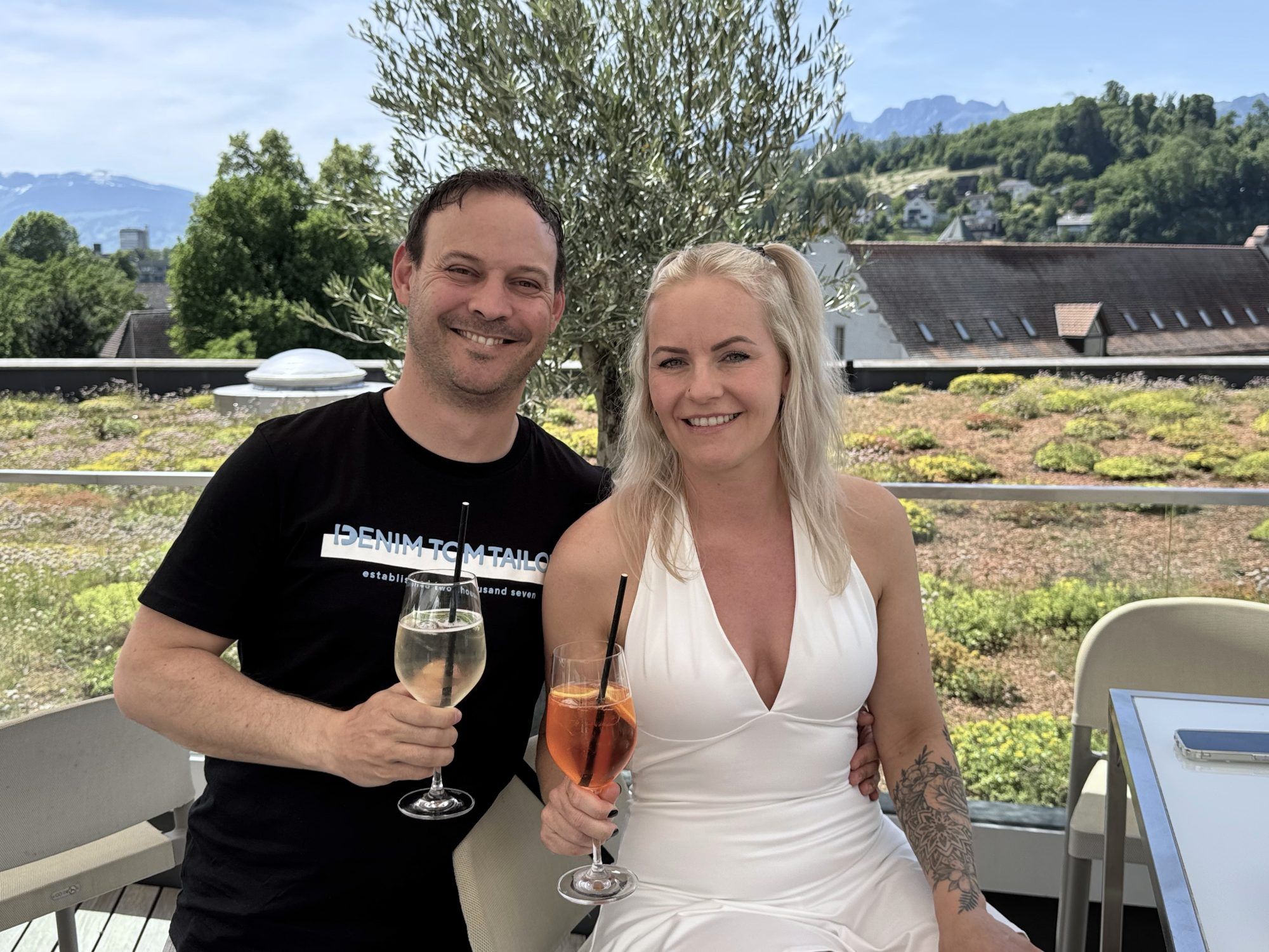 Dominik Lang mit Sandra.